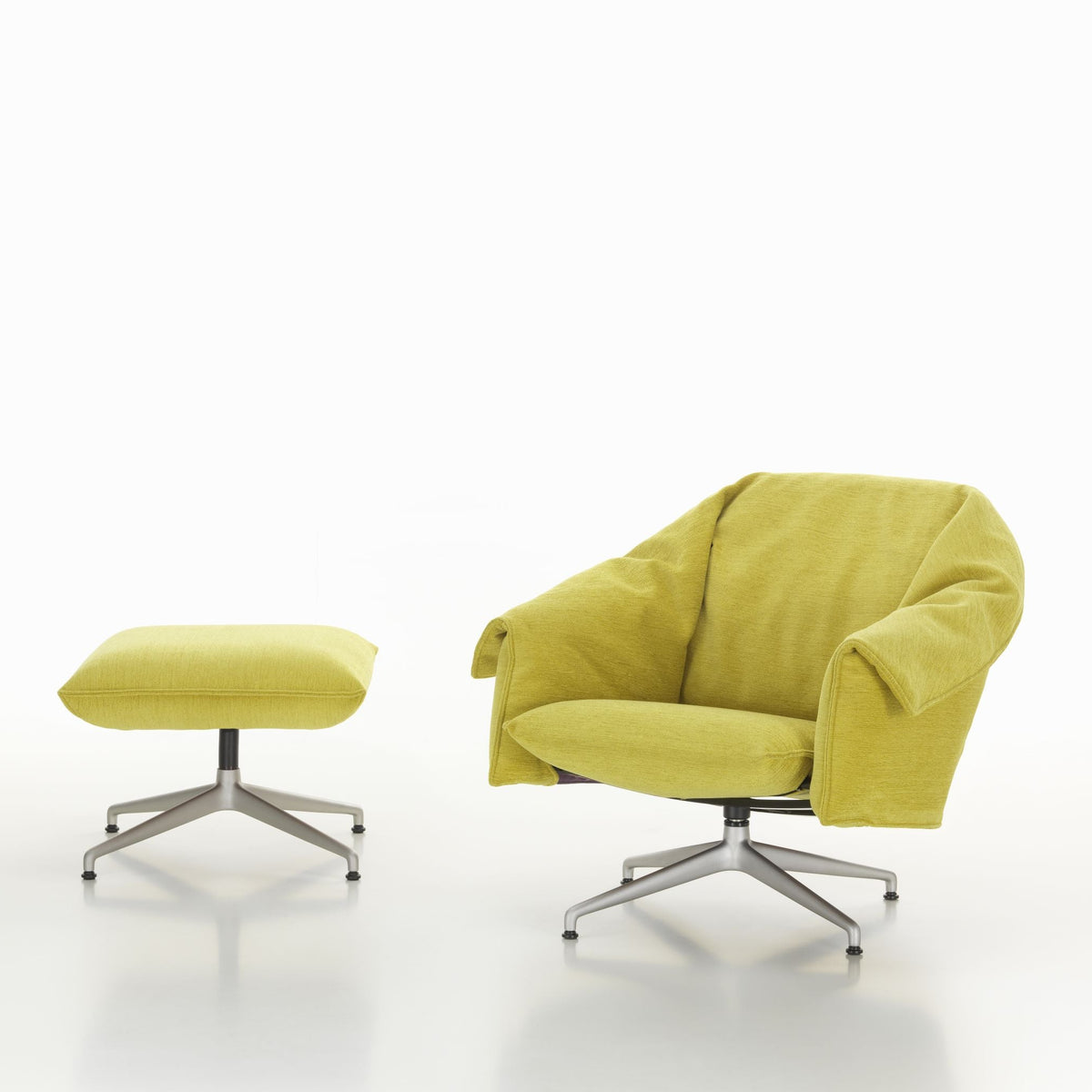 Vitra Bascule Lowback Lounge Chair & Ottoman Relax-Sessel niedrig & Hocker