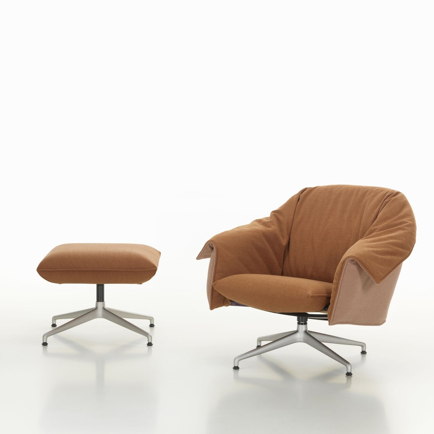 Vitra Bascule Lowback Lounge Chair & Ottoman Relax-Sessel niedrig & Hocker