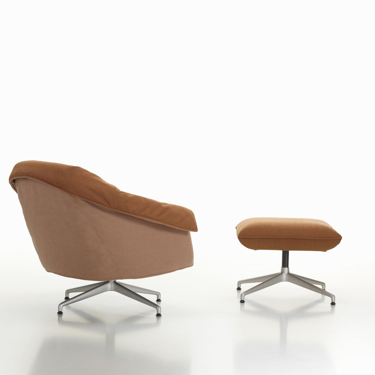Vitra Bascule Lowback Lounge Chair & Ottoman Relax-Sessel niedrig & Hocker