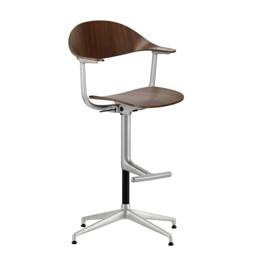 Vitra Mynt High Counterstuhl Plywood Sitz & Rücken Formsperrholz