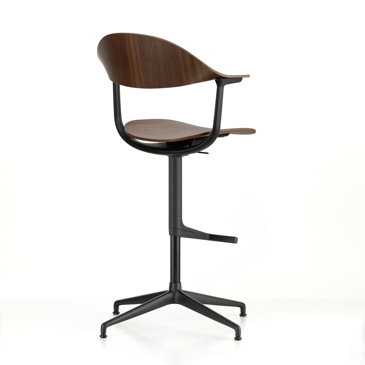Vitra Mynt High Counterstuhl Plywood Sitz & Rücken Formsperrholz