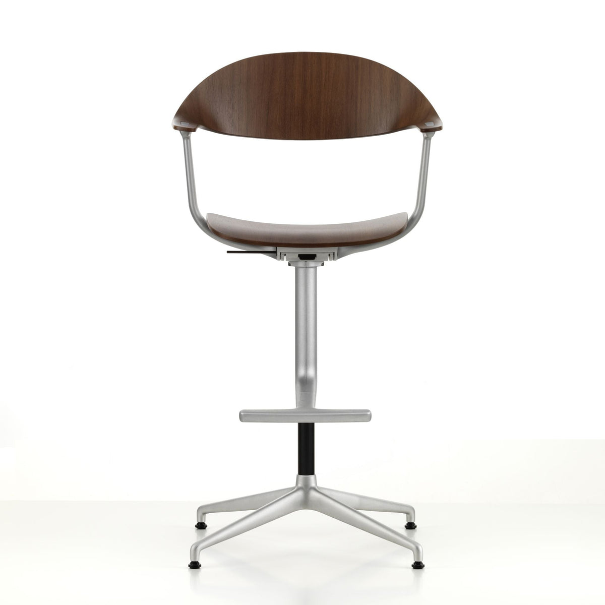 Vitra Mynt High Counterstuhl Plywood Sitz & Rücken Formsperrholz