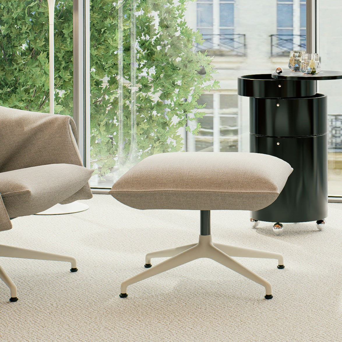 Vitra Bascule Ottoman Hocker einzeln