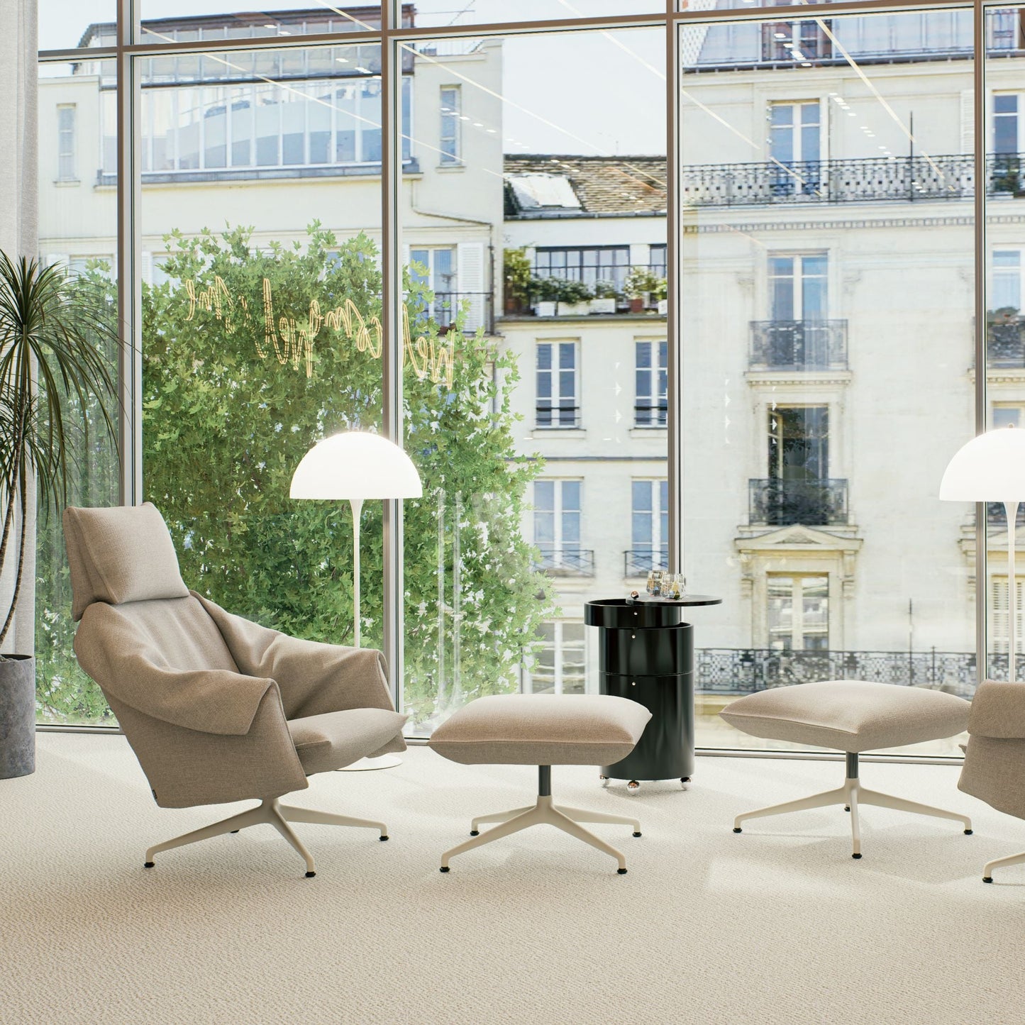 Vitra Bascule Highback Lounge Chair Relax-Sessel einzeln