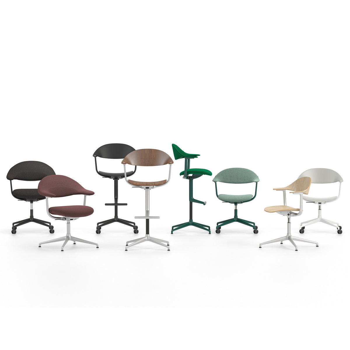 Vitra Mynt Bürostuhl Plywood Sitz & Rücken Formsperrholz