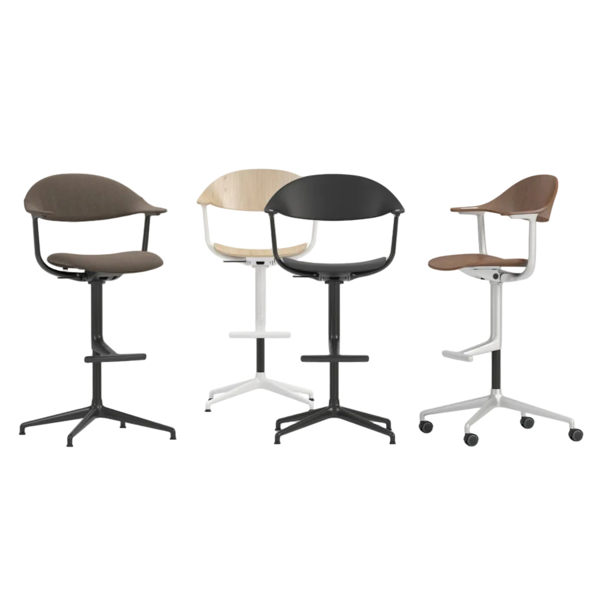 Vitra Mynt High Counterstuhl Sitz & Rücken Recycling-Kunststoff