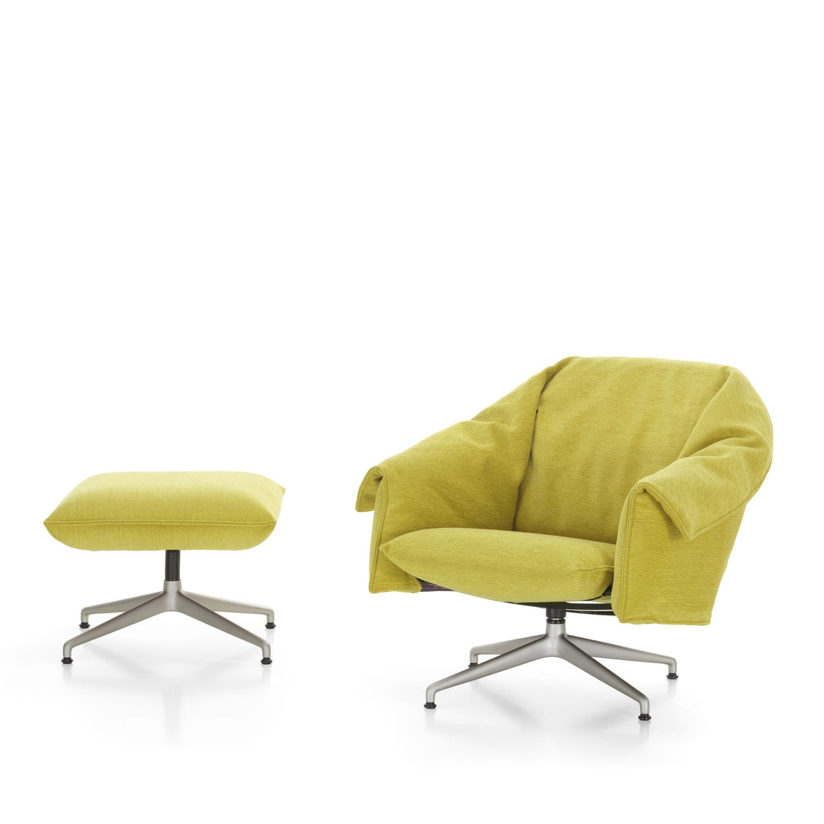 Vitra Bascule Lowback Lounge Chair & Ottoman Relax-Sessel niedrig & Hocker