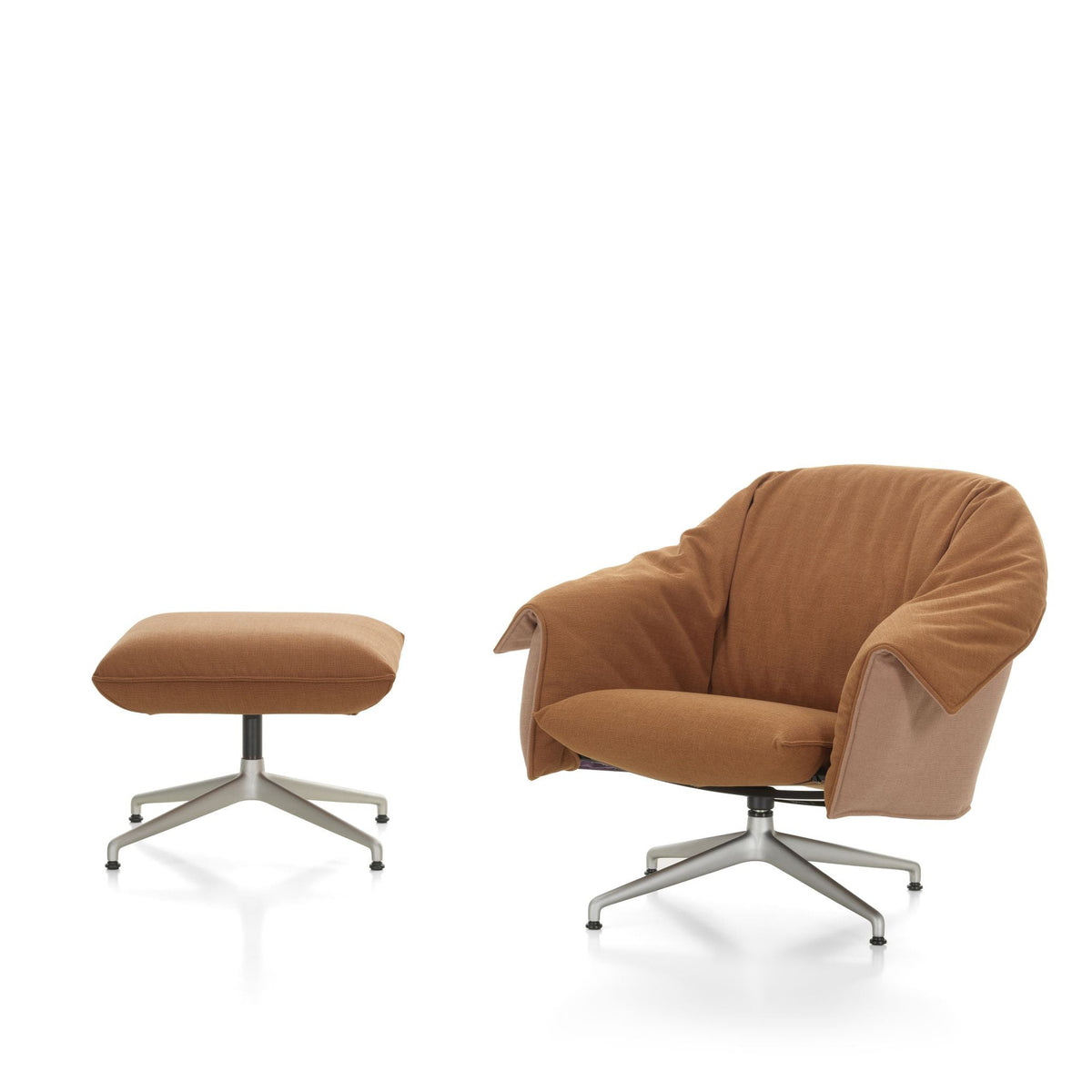 Vitra Bascule Lowback Lounge Chair & Ottoman Relax-Sessel niedrig & Hocker
