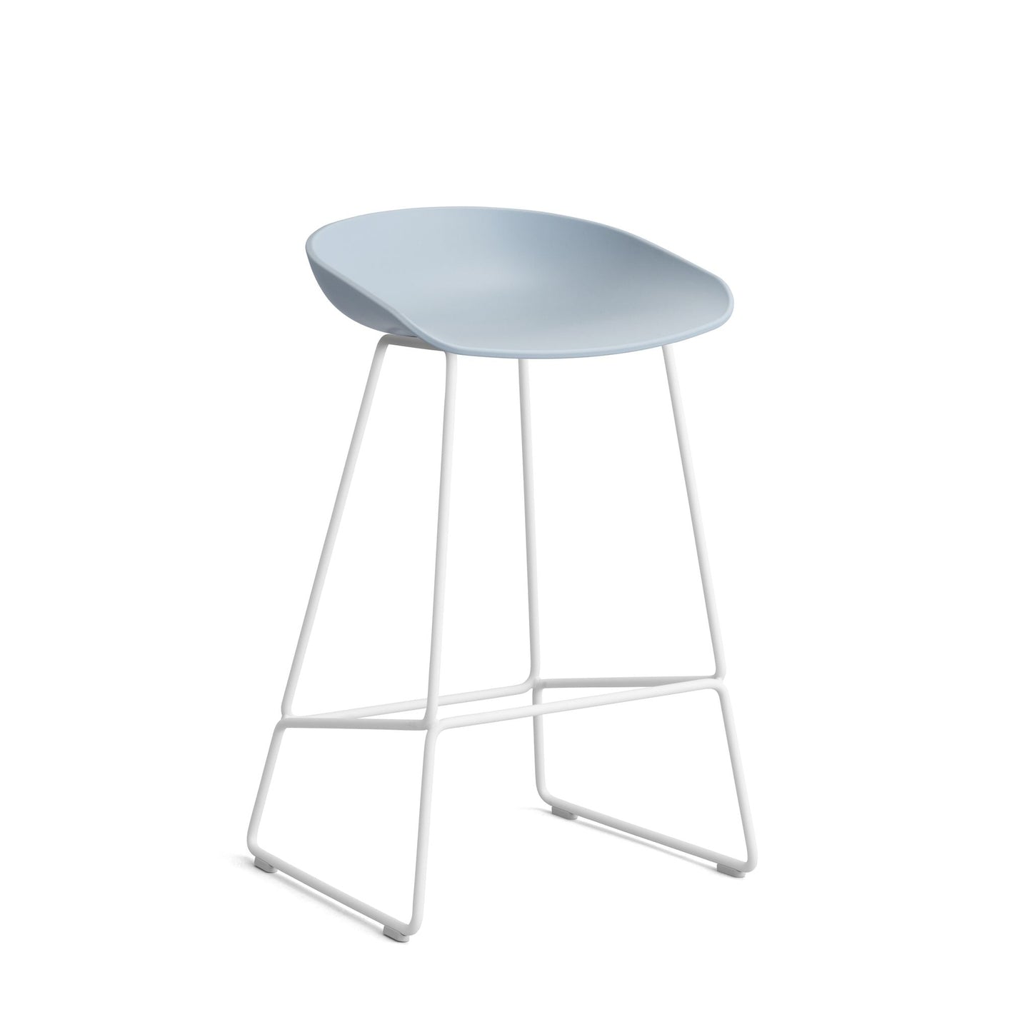 HAY About a Stool AAS 38 Barhocker Sitz Kunststoff recycelt Gestell Stahl