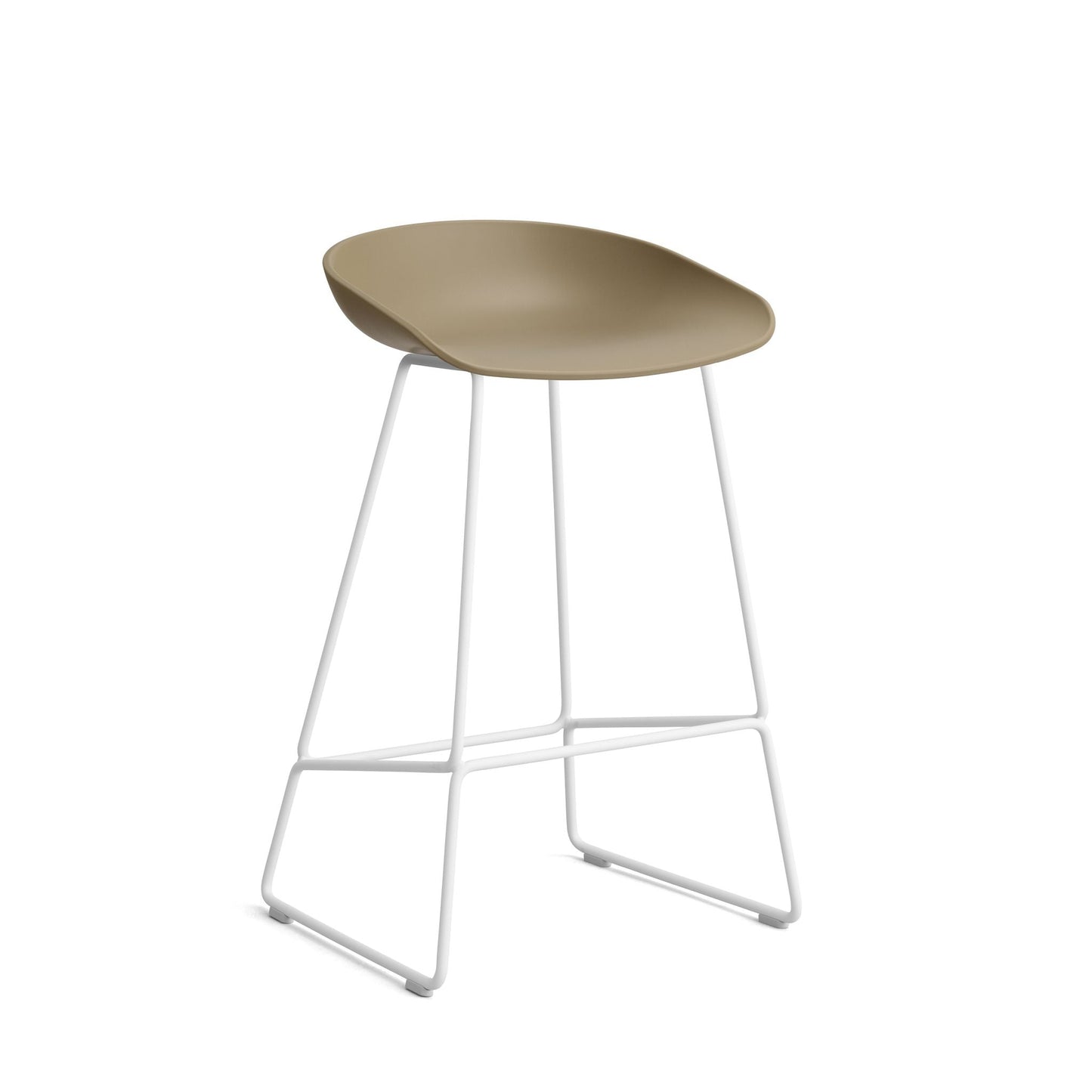 HAY About a Stool AAS 38 Barhocker Sitz Kunststoff recycelt Gestell Stahl