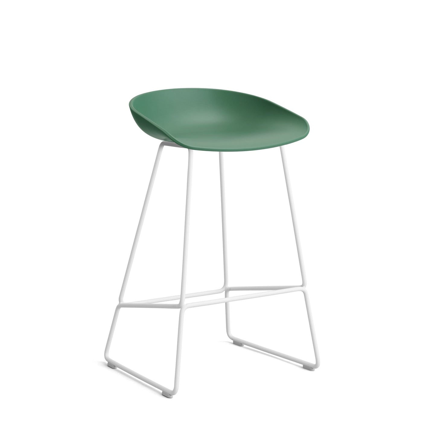 HAY About a Stool AAS 38 Barhocker Sitz Kunststoff recycelt Gestell Stahl