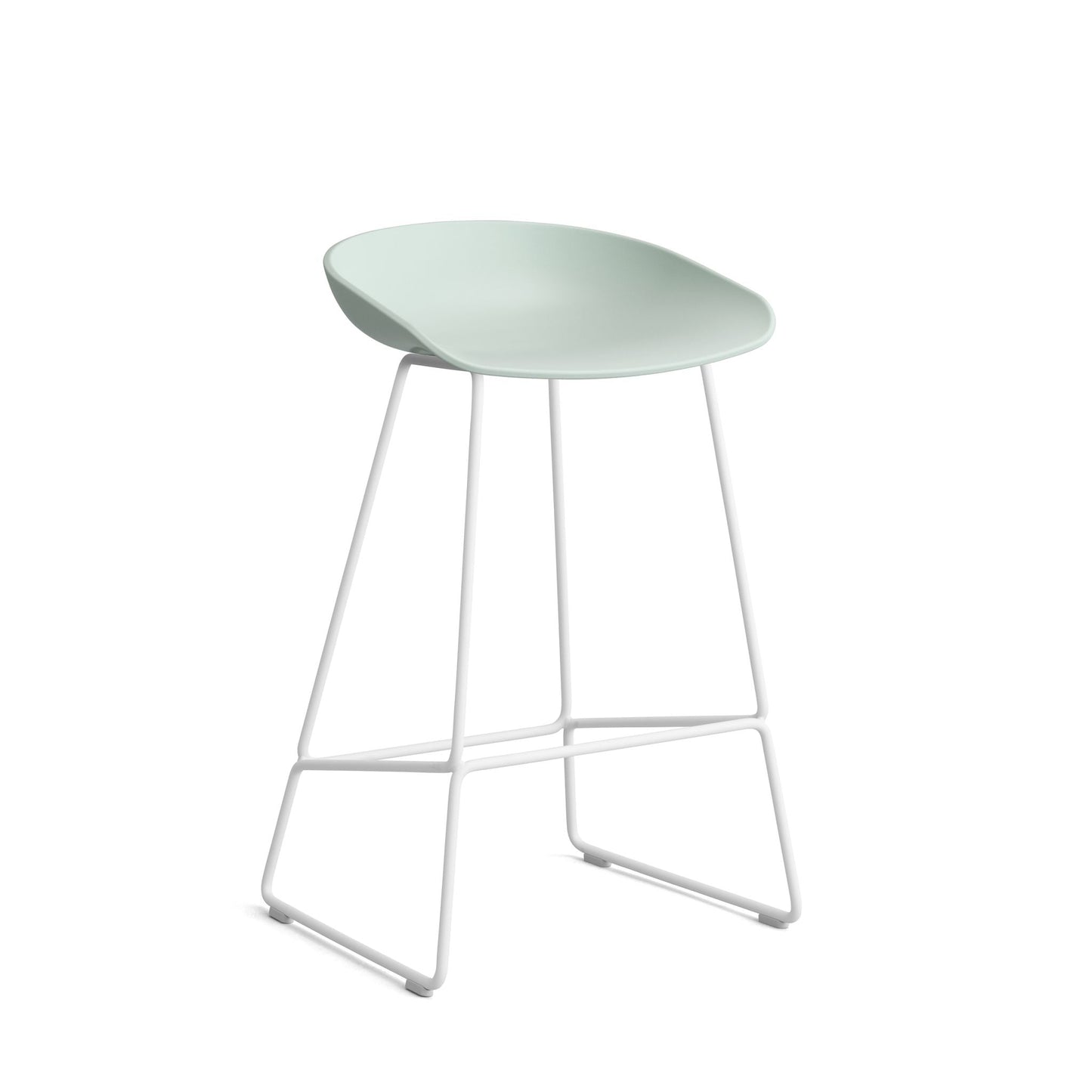 HAY About a Stool AAS 38 Barhocker Sitz Kunststoff recycelt Gestell Stahl