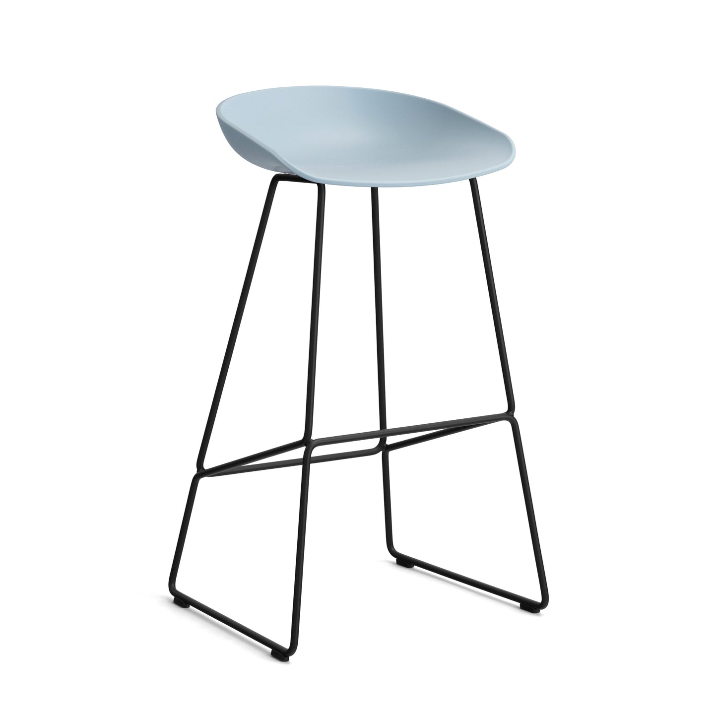 HAY About a Stool AAS 38 Barhocker Sitz Kunststoff recycelt Gestell Stahl