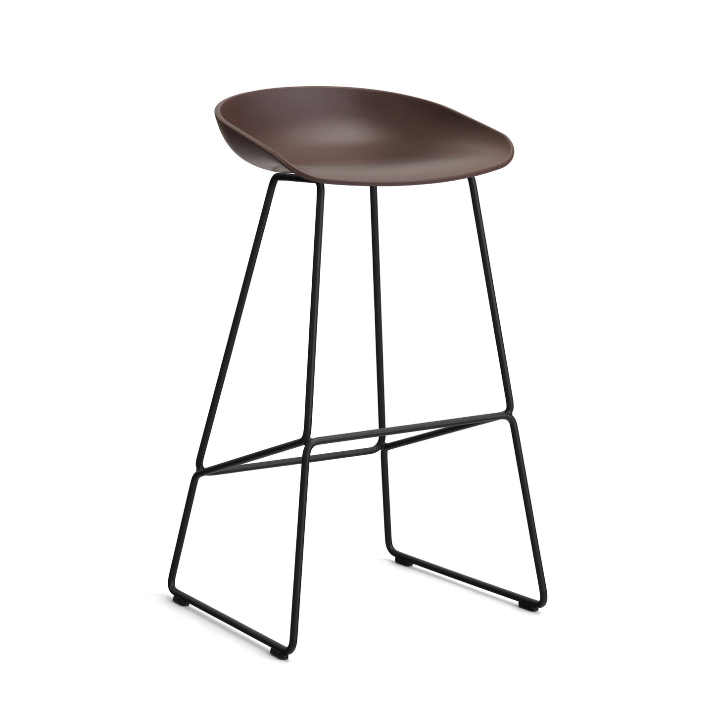 HAY About a Stool AAS 38 Barhocker Sitz Kunststoff recycelt Gestell Stahl