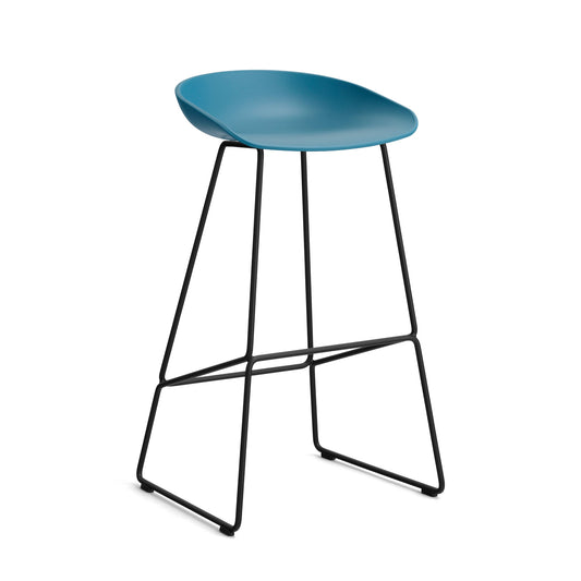 HAY About a Stool AAS 38 Barhocker Sitz Kunststoff recycelt Gestell Stahl