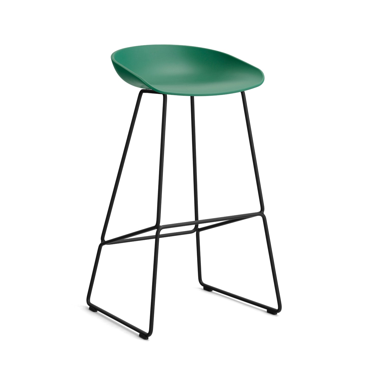 HAY About a Stool AAS 38 Barhocker Sitz Kunststoff recycelt Gestell Stahl