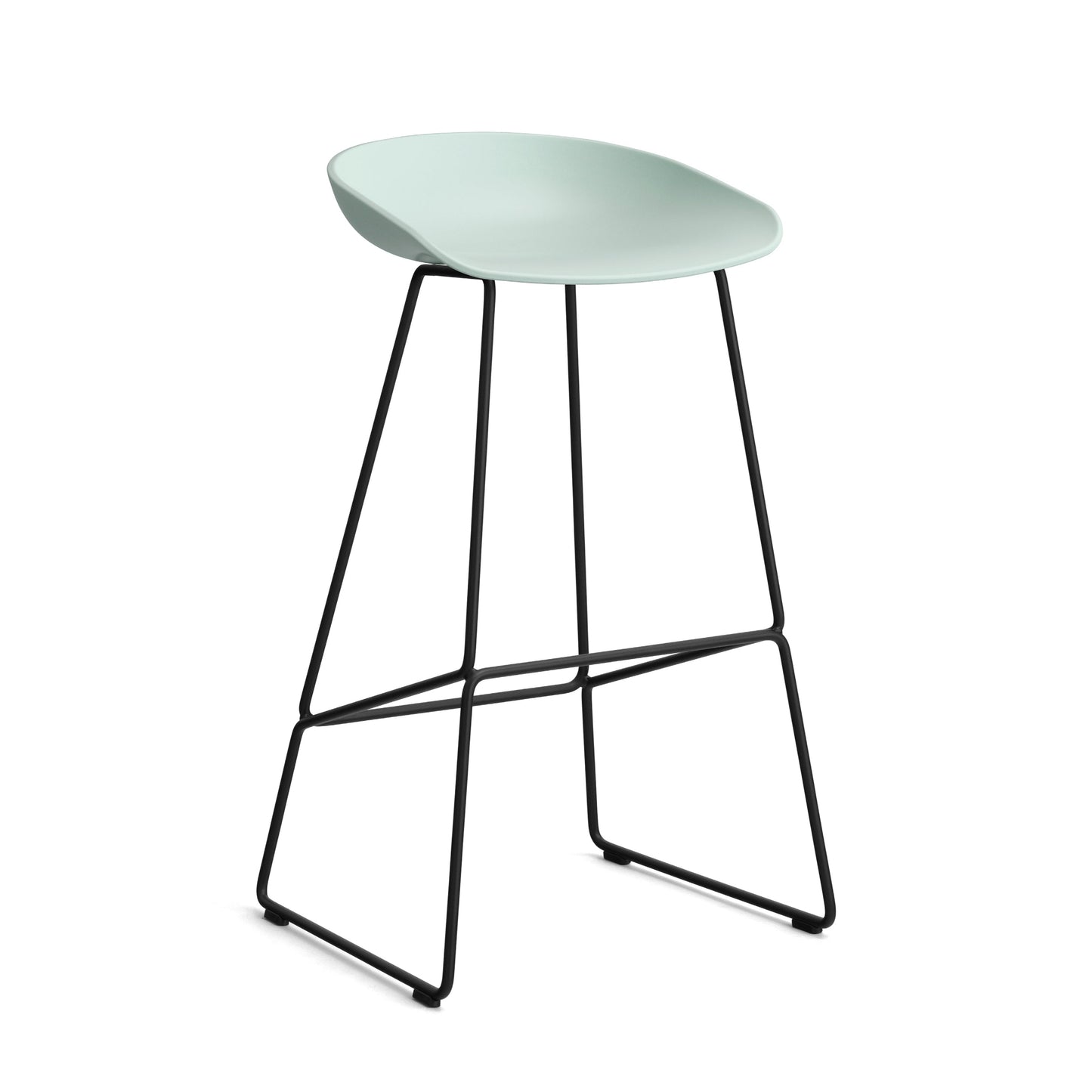 HAY About a Stool AAS 38 Barhocker Sitz Kunststoff recycelt Gestell Stahl
