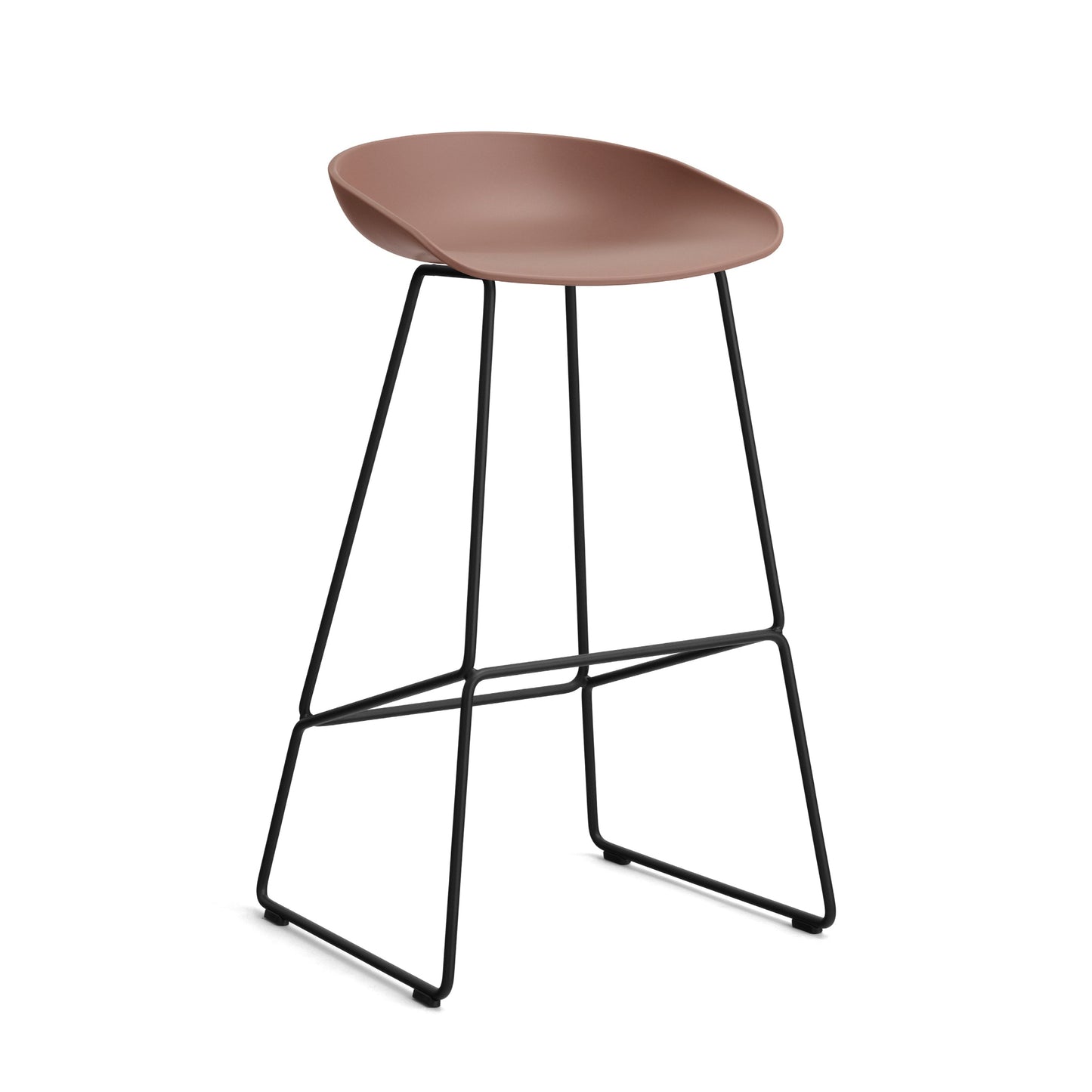 HAY About a Stool AAS 38 Barhocker Sitz Kunststoff recycelt Gestell Stahl
