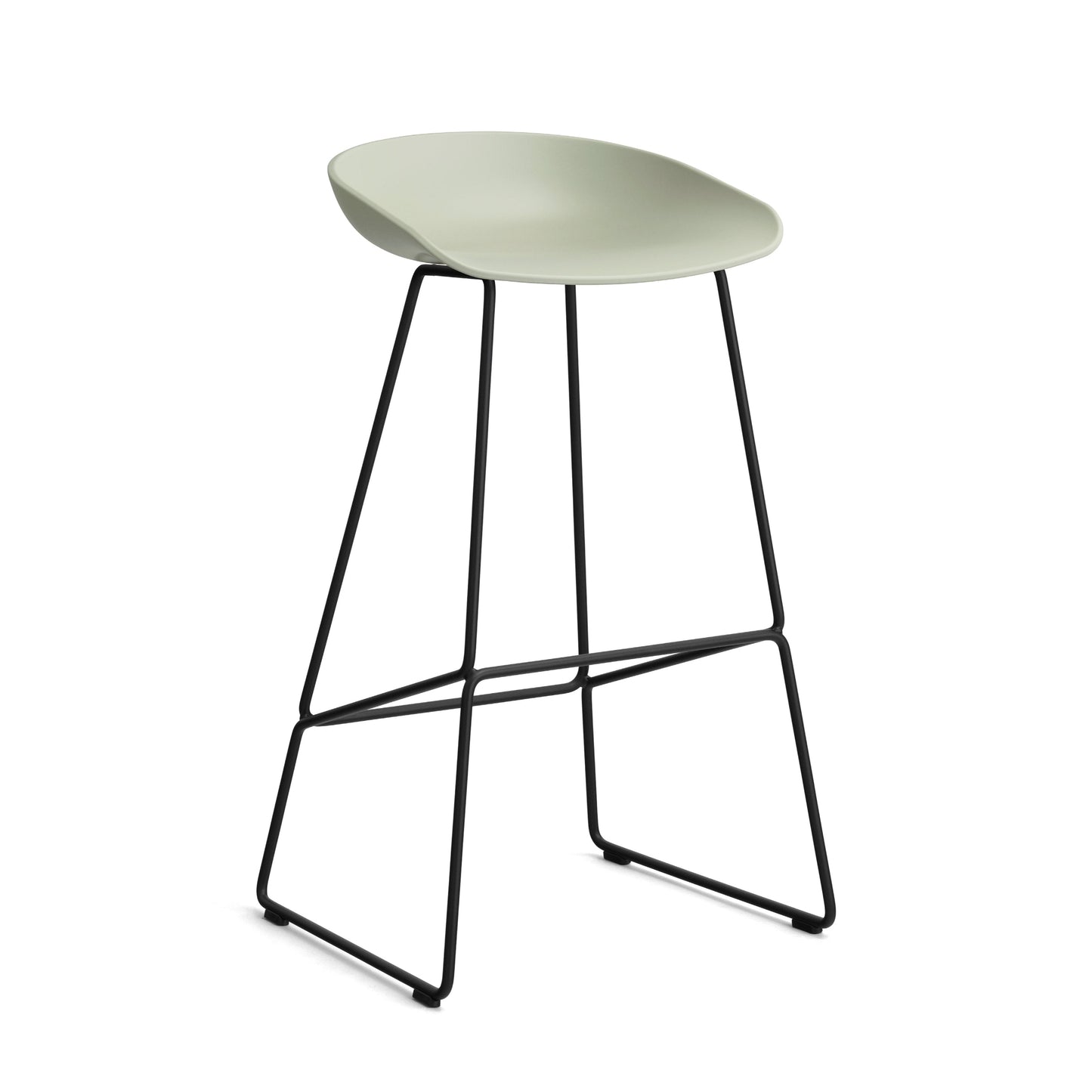HAY About a Stool AAS 38 Barhocker Sitz Kunststoff recycelt Gestell Stahl