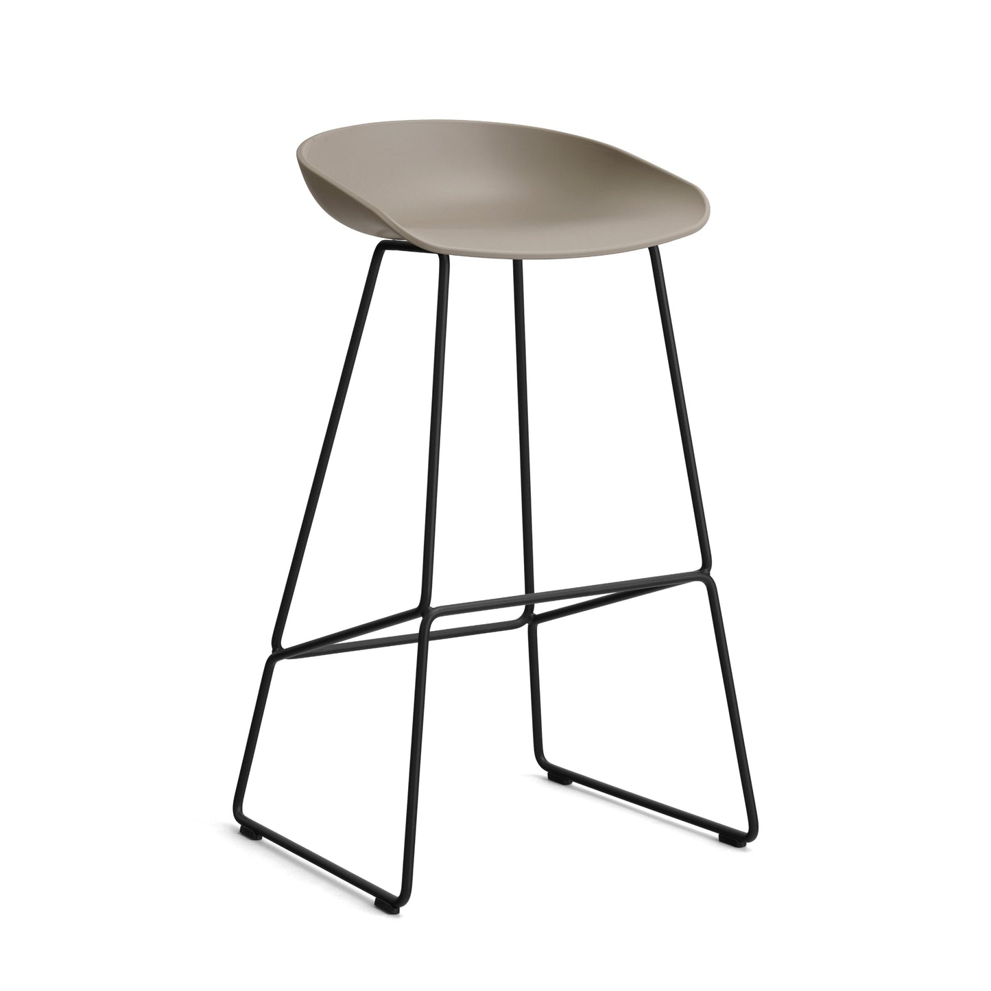 HAY About a Stool AAS 38 Barhocker Sitz Kunststoff recycelt Gestell Stahl