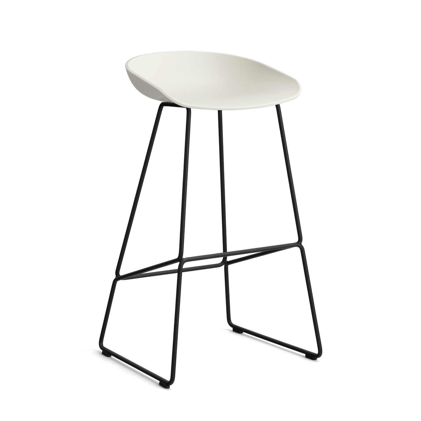 HAY About a Stool AAS 38 Barhocker Sitz Kunststoff recycelt Gestell Stahl