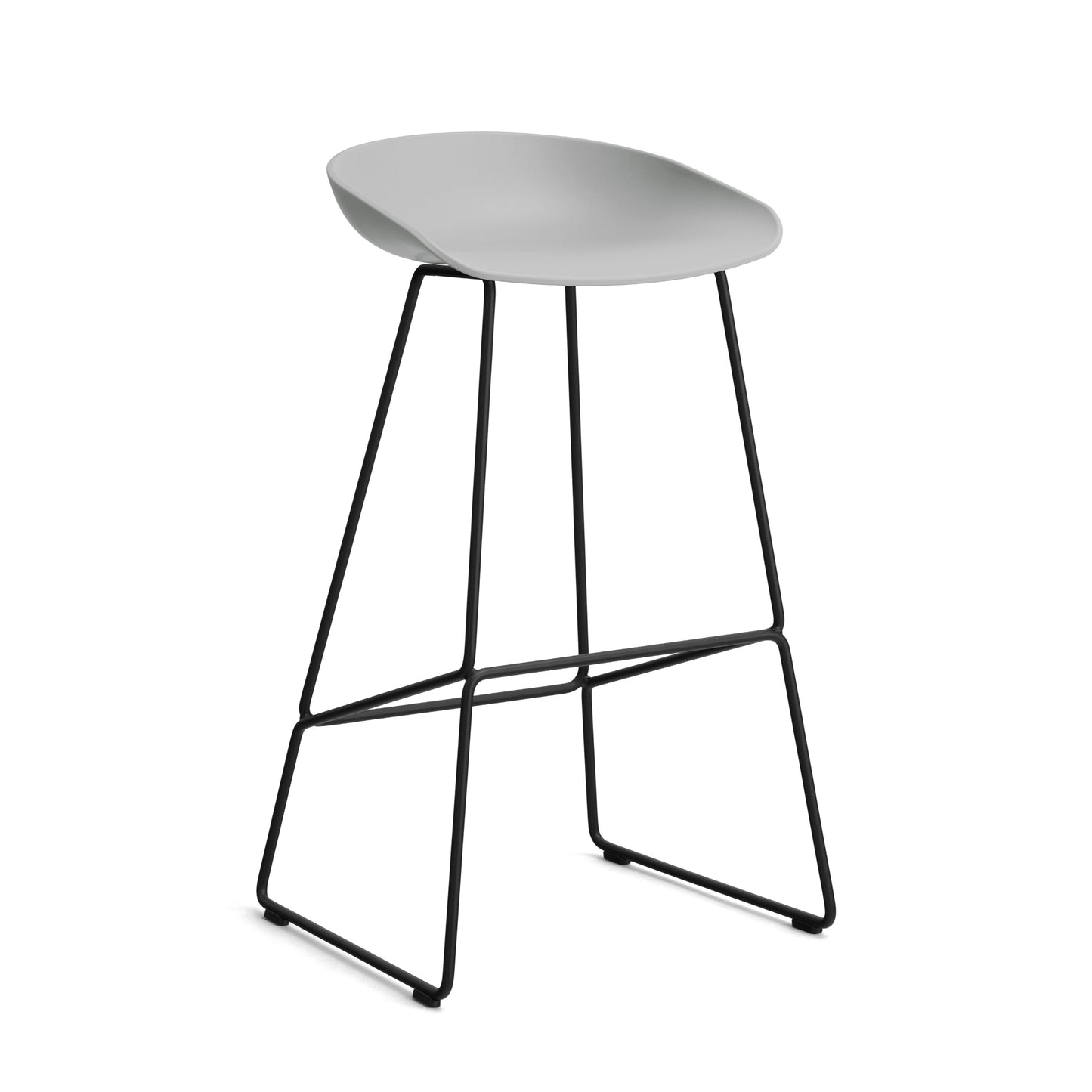 HAY About a Stool AAS 38 Barhocker Sitz Kunststoff recycelt Gestell Stahl