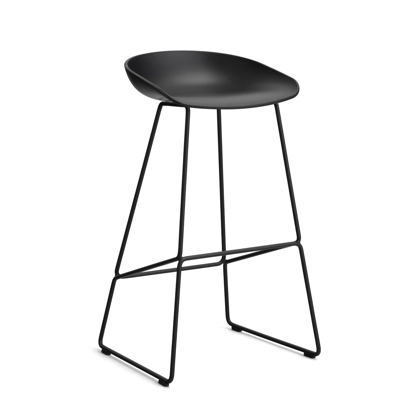 HAY About a Stool AAS 38 Barhocker Sitz Kunststoff recycelt Gestell Stahl