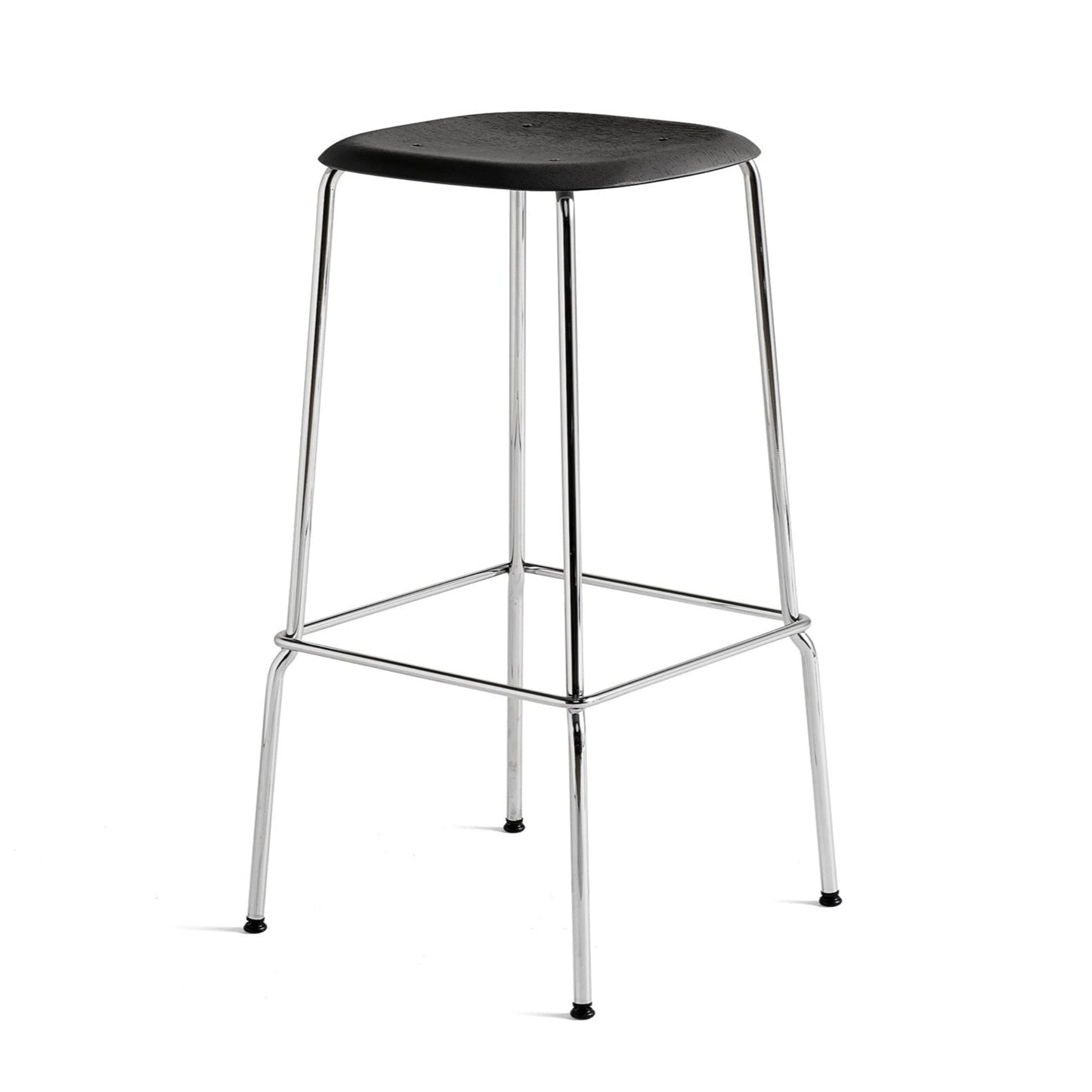 Hay Soft Edge 80 Barhocker – Sitz Schichtholz Eichenfurnier Gestell 4-Fuß