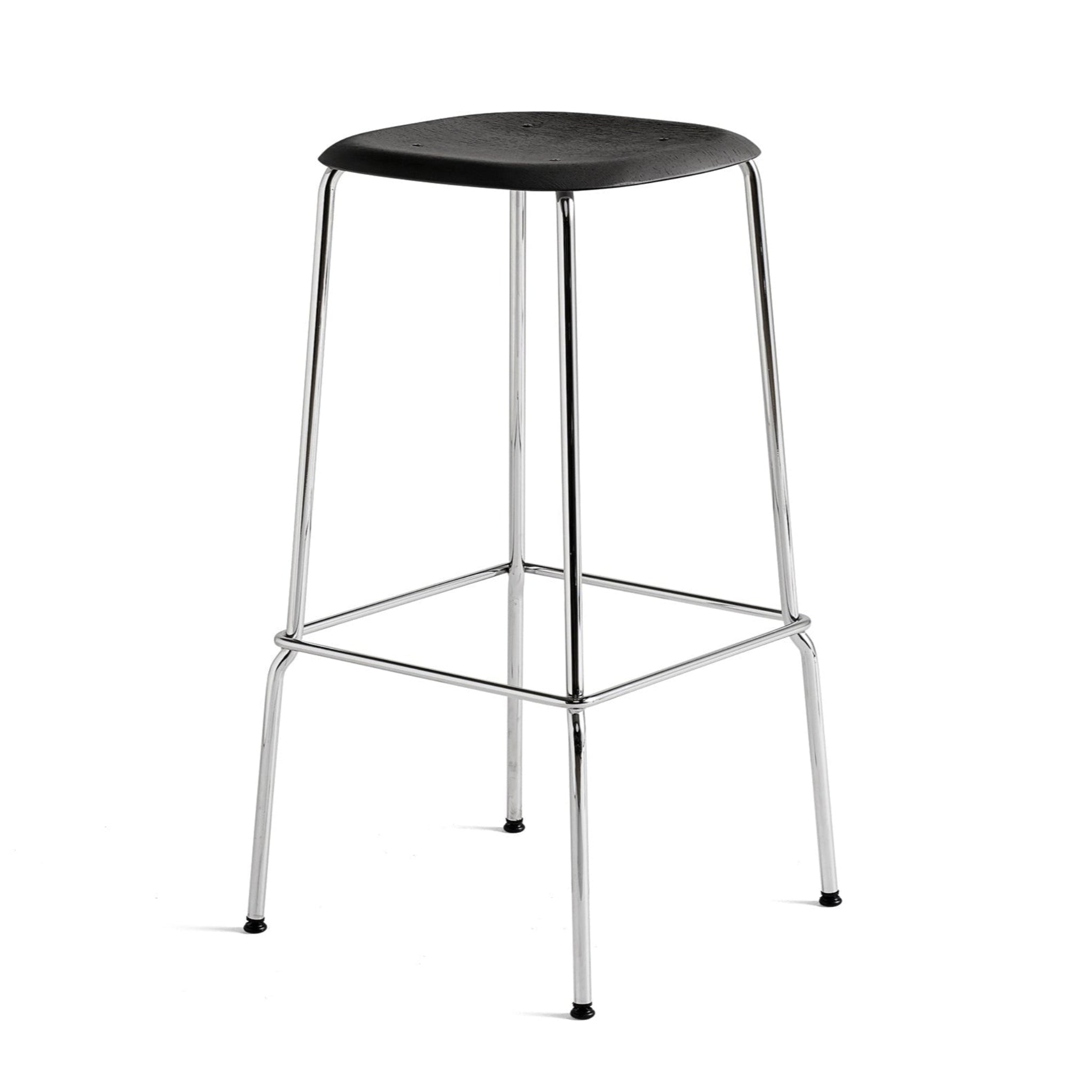 Hay Soft Edge 80 Barhocker – Sitz Schichtholz Eichenfurnier Gestell 4-Fuß