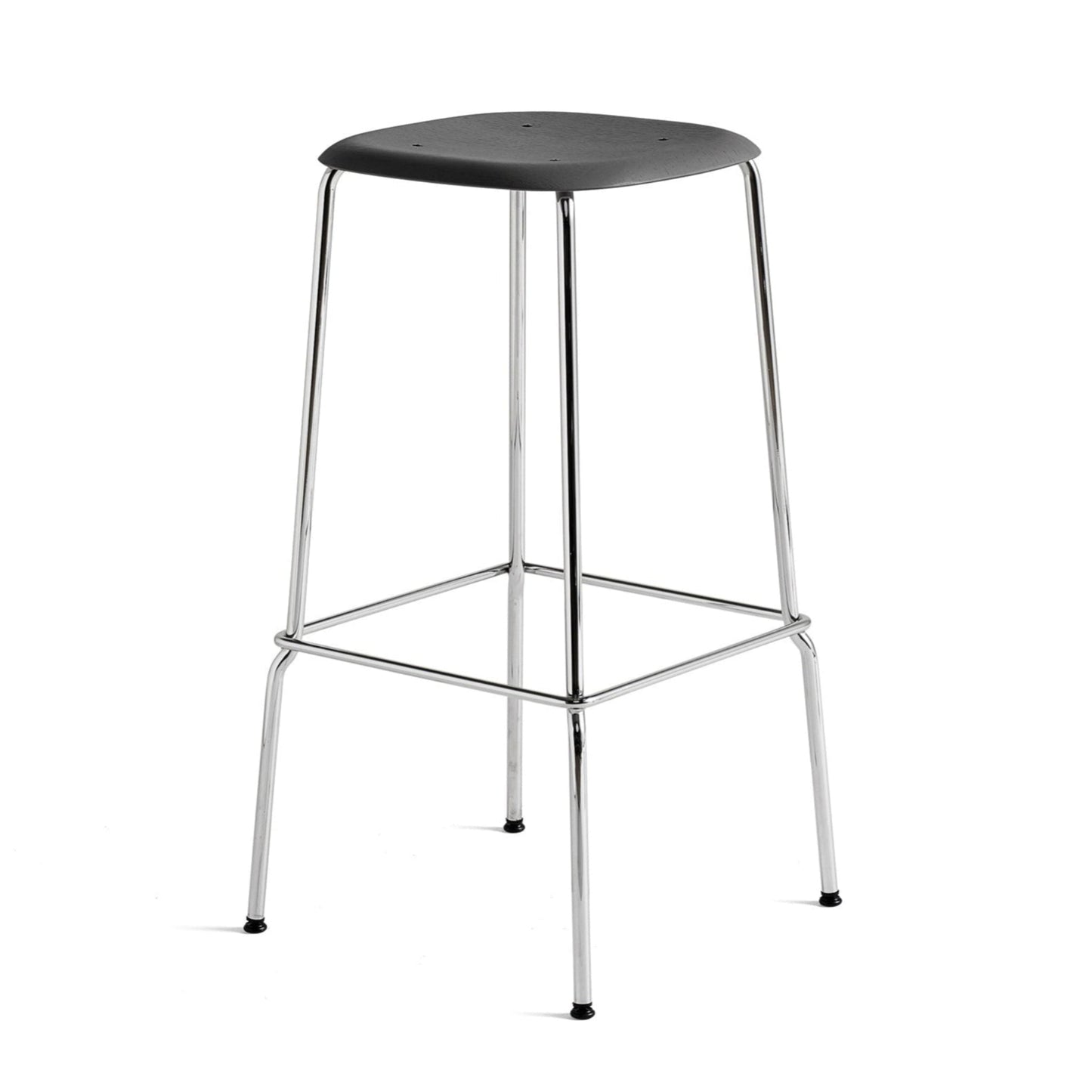 Hay Soft Edge 80 Barhocker – Sitz Schichtholz Eichenfurnier Gestell 4-Fuß