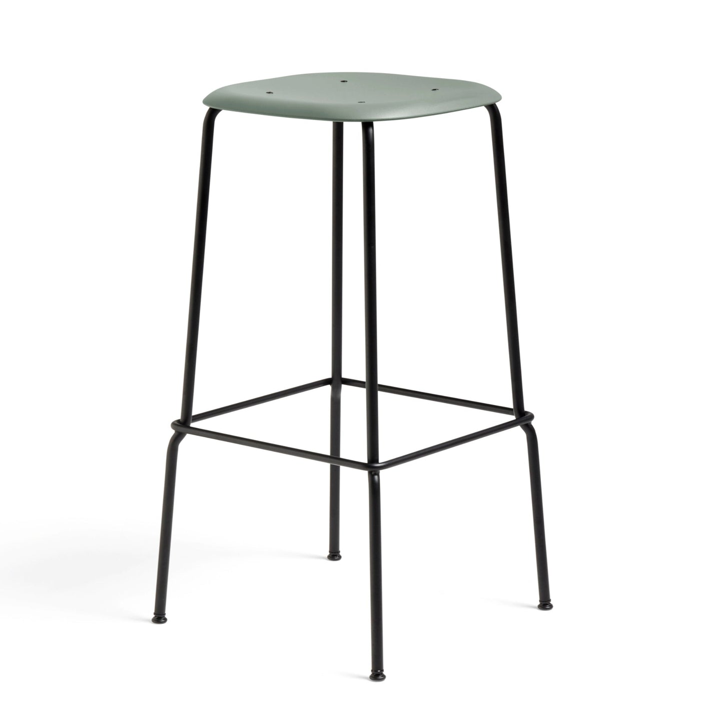 Hay Soft Edge 85 Barhocker - Sitz Kunststoff organisch geformt 4-Fuß