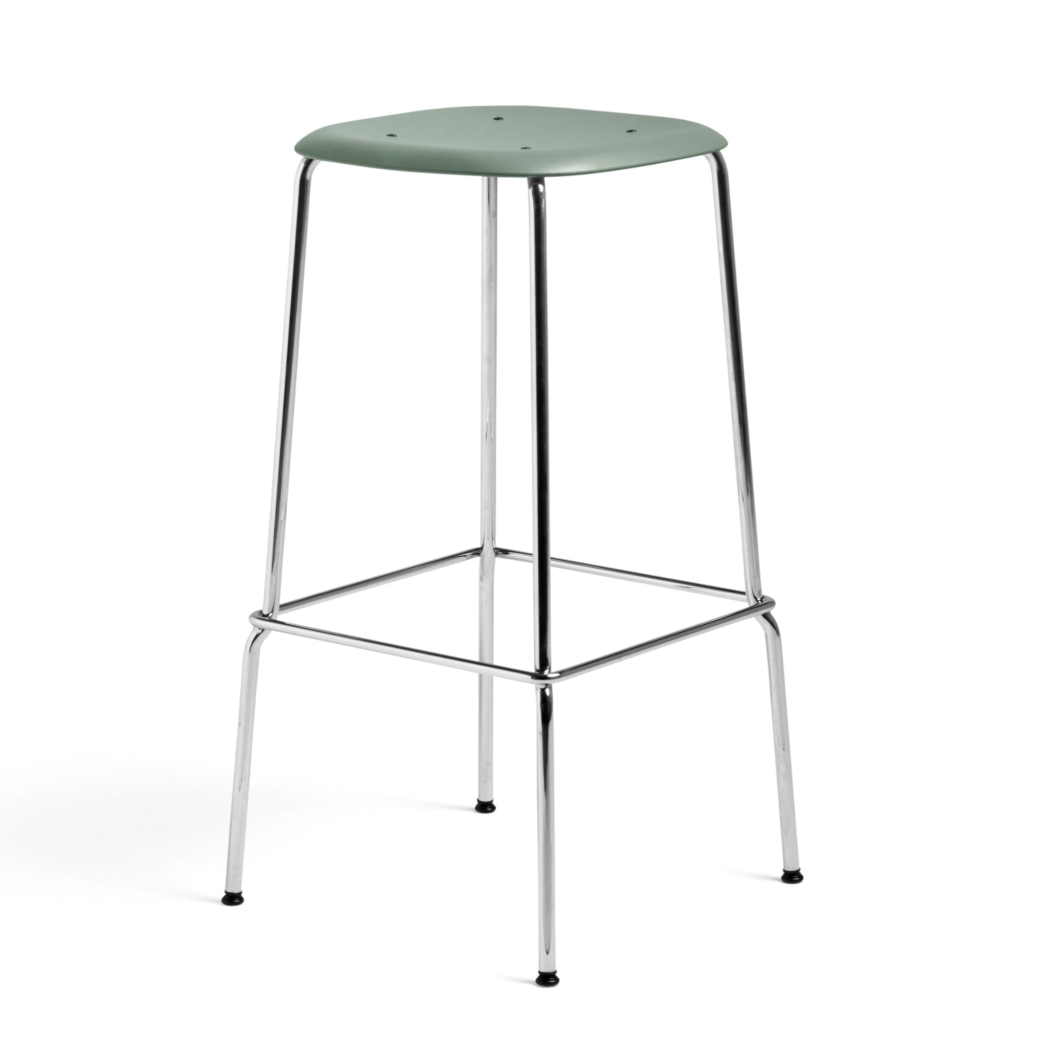 Hay Soft Edge 85 Barhocker - Sitz Kunststoff organisch geformt 4-Fuß