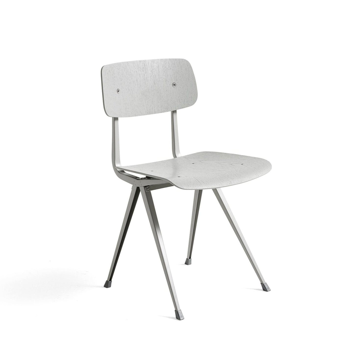 Hay Result Chair 4-Fuß-Stuhl Sitz & Rücken Sperrholz Eiche Stahlgestell