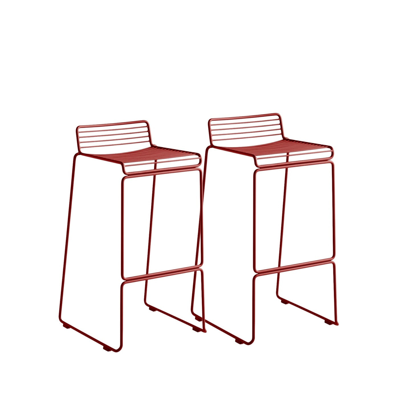 Hay Hee Bar Stool Barhocker Stahl In- & Outdoor 2er Set stapelbar