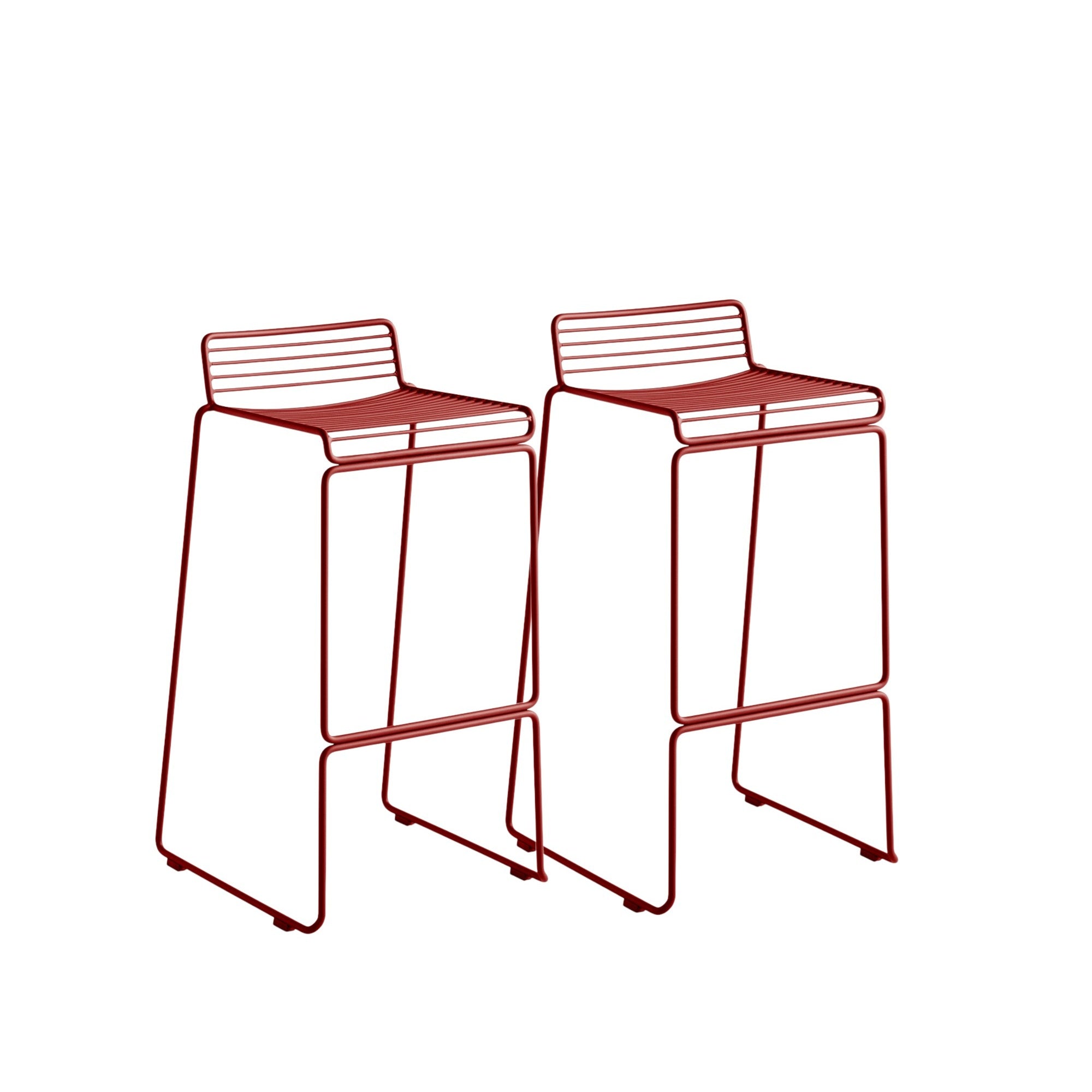 Hay Hee Bar Stool Barhocker Stahl In- & Outdoor 2er Set stapelbar