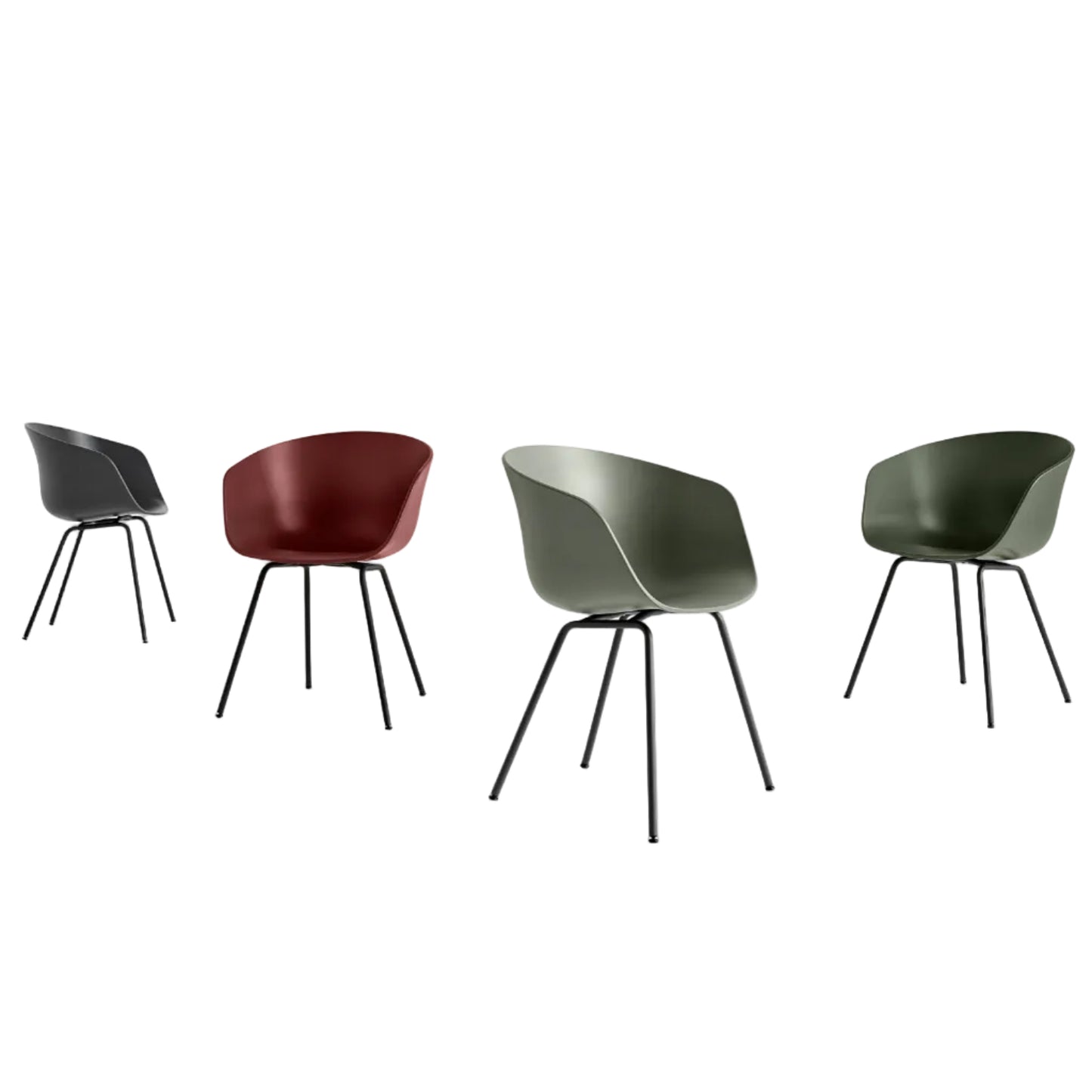 HAY About A Chair AAC 26 Armlehnstuhl Kunststoff Gestell 4-Fuß Stahlrohr