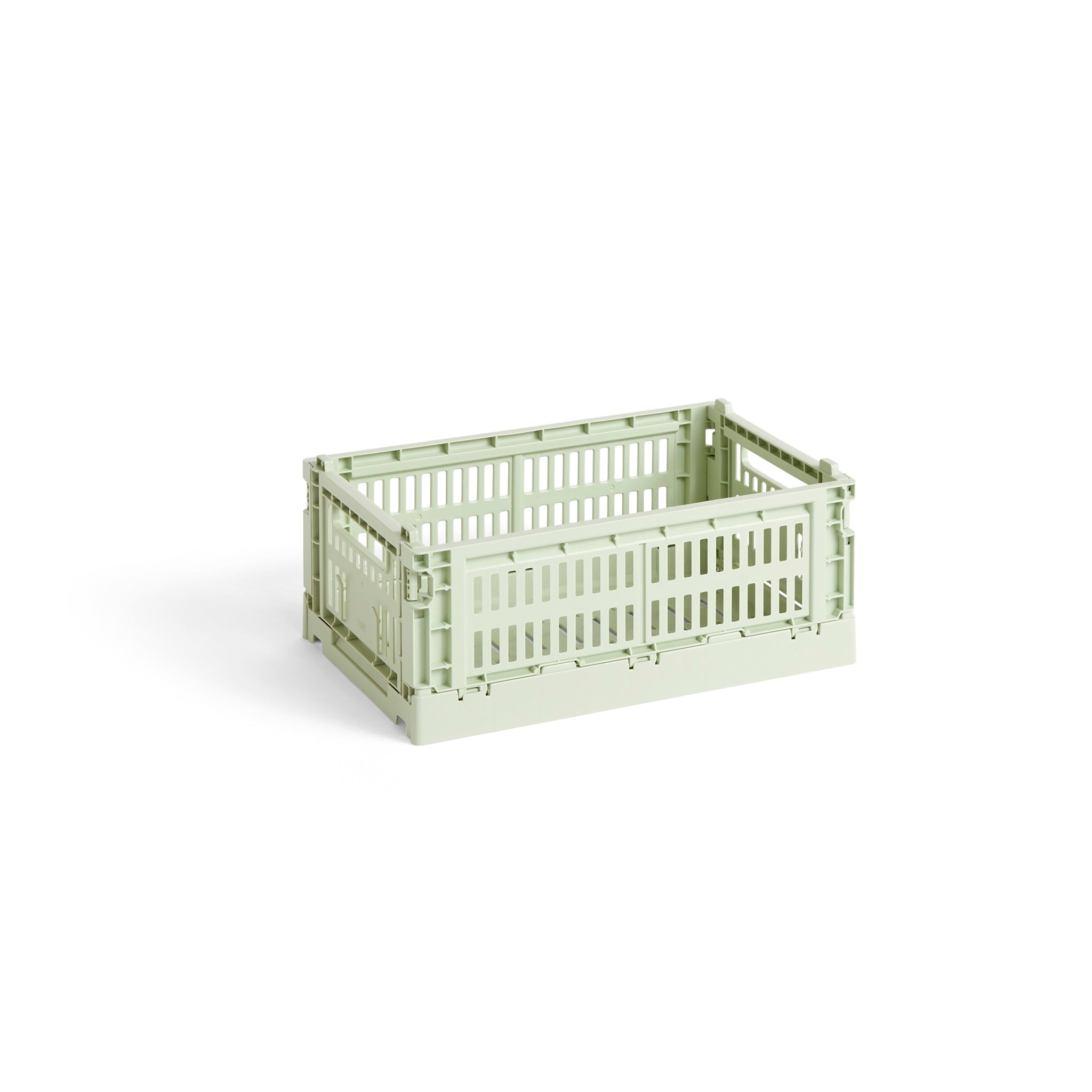 HAY Color Crate Korb Klapp-Box S small Kunststoff recycelt mint grün