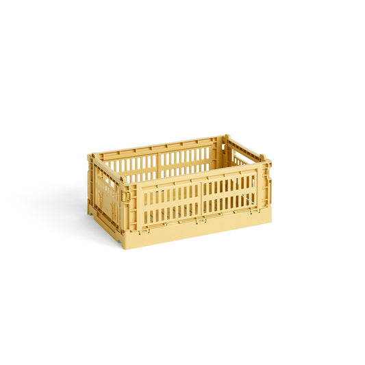 HAY Color Crate Korb Klapp-Box S small Kunststoff recycelt yellow gelb