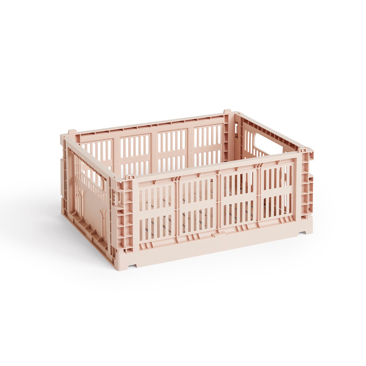 HAY Color Crate Korb Klapp-Box M medium Kunststoff recycelt powder rosa