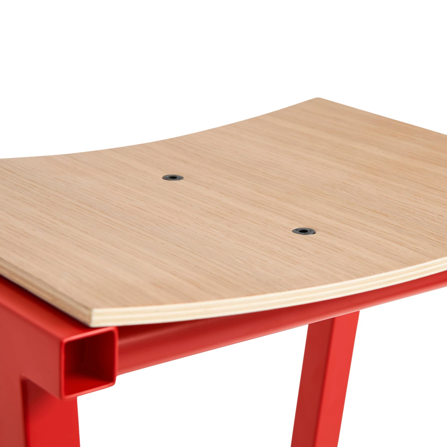 Hay Taburete 8 Barhocker – Eichenfurnier-Sitz und Stahlgestell