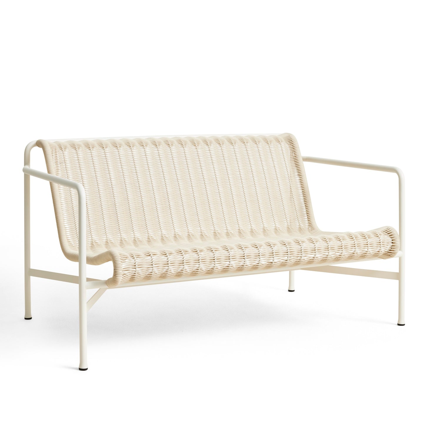 HAY Palissade Cord Lounge Sofa Outdoor-Sitzbank mit Armlehnen