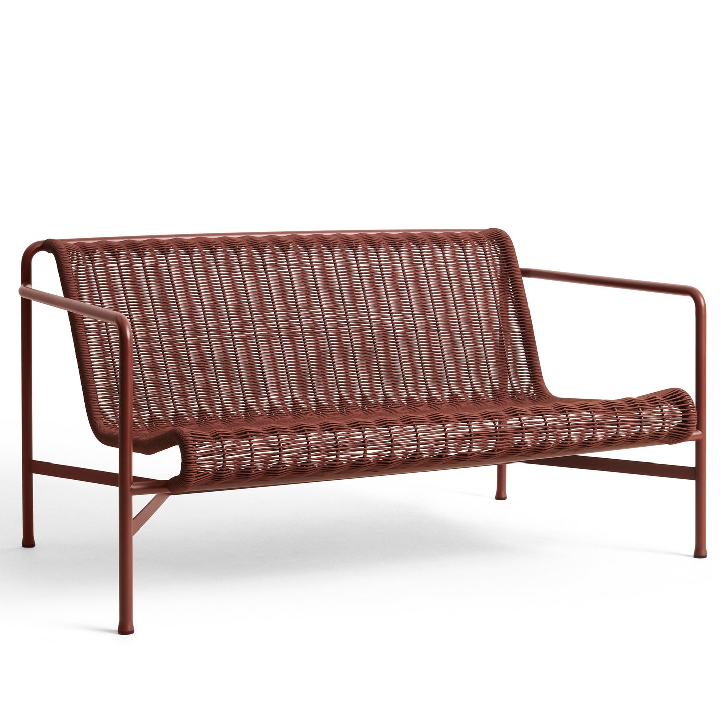 HAY Palissade Cord Lounge Sofa Outdoor-Sitzbank mit Armlehnen