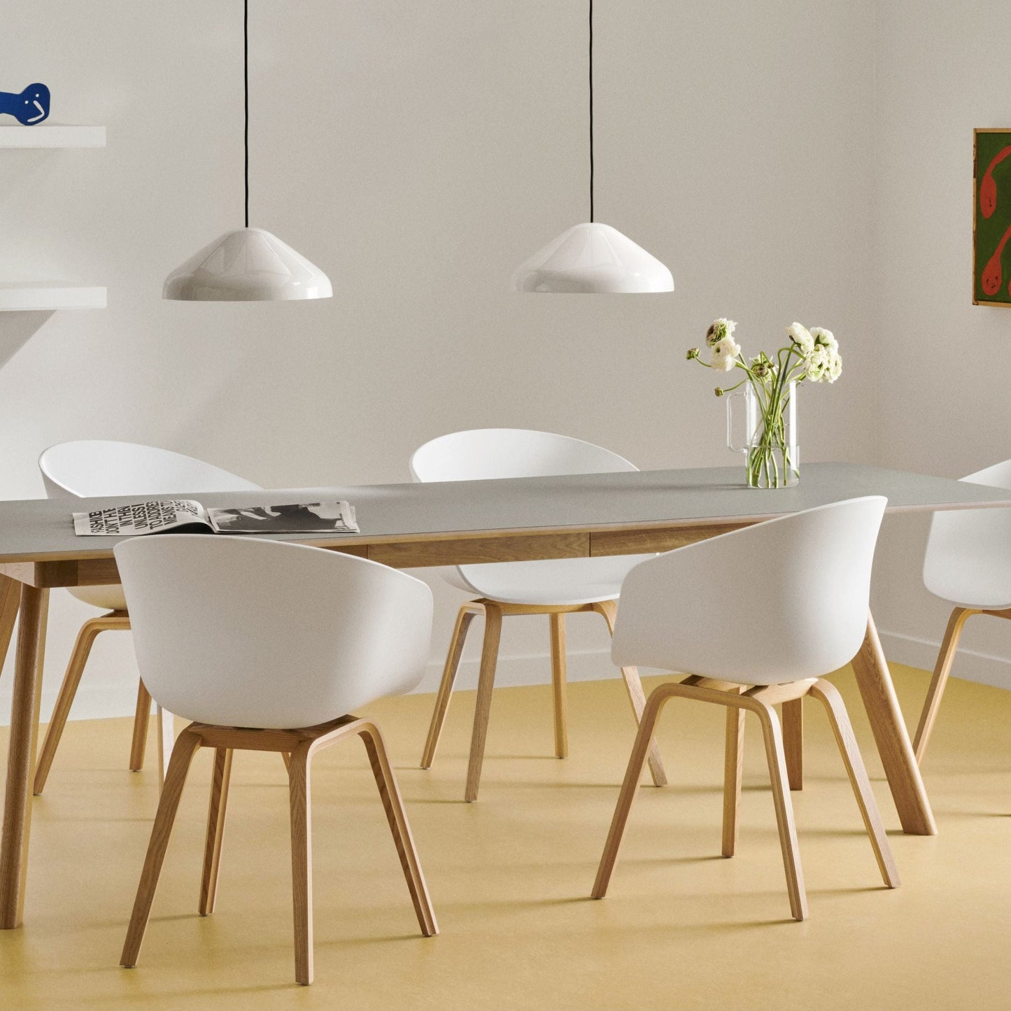 Hay About A Chair AAC 22 Stuhl Kunststoffschlale Gestell 4-Fuß Holz