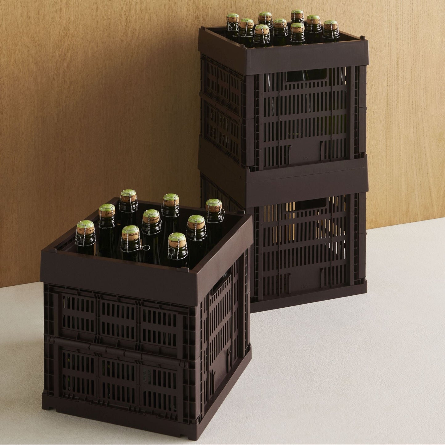 HAY Color Crate Korb Klapp-Box Cube würfelform Kunststoff recycelt
