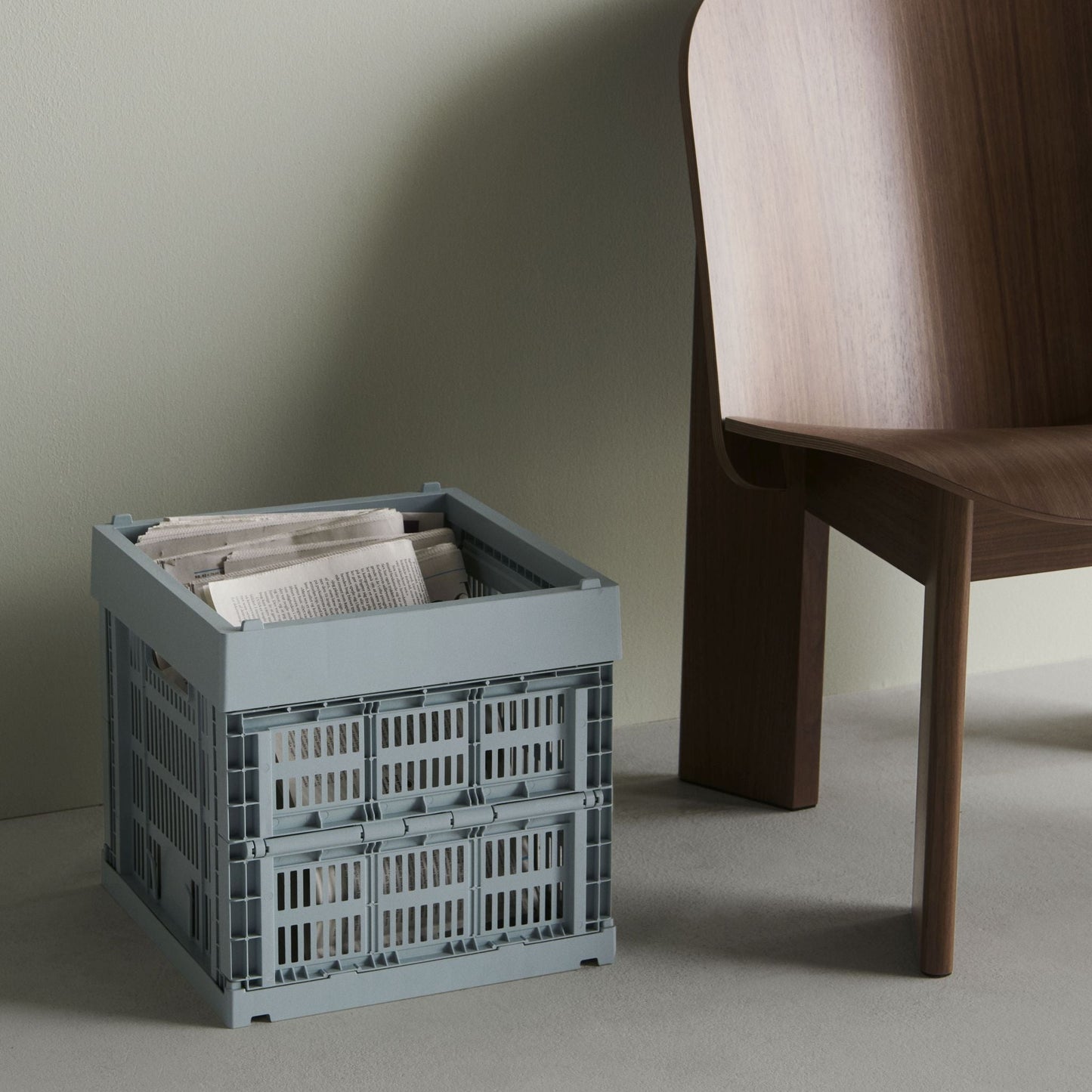 HAY Color Crate Korb Klapp-Box Cube würfelform Kunststoff recycelt