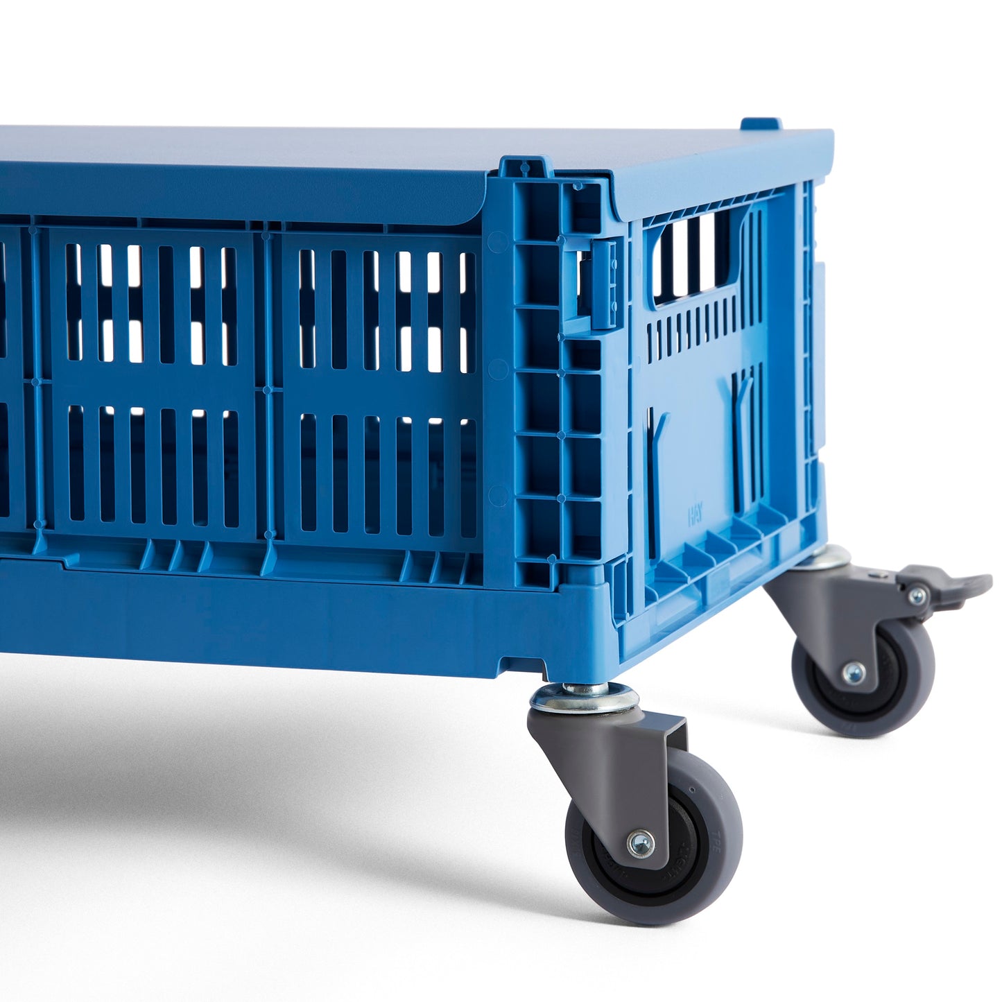 HAY Color Crate Wheels - Rollen (4er Set) gebremst für Klapp-Box M medium