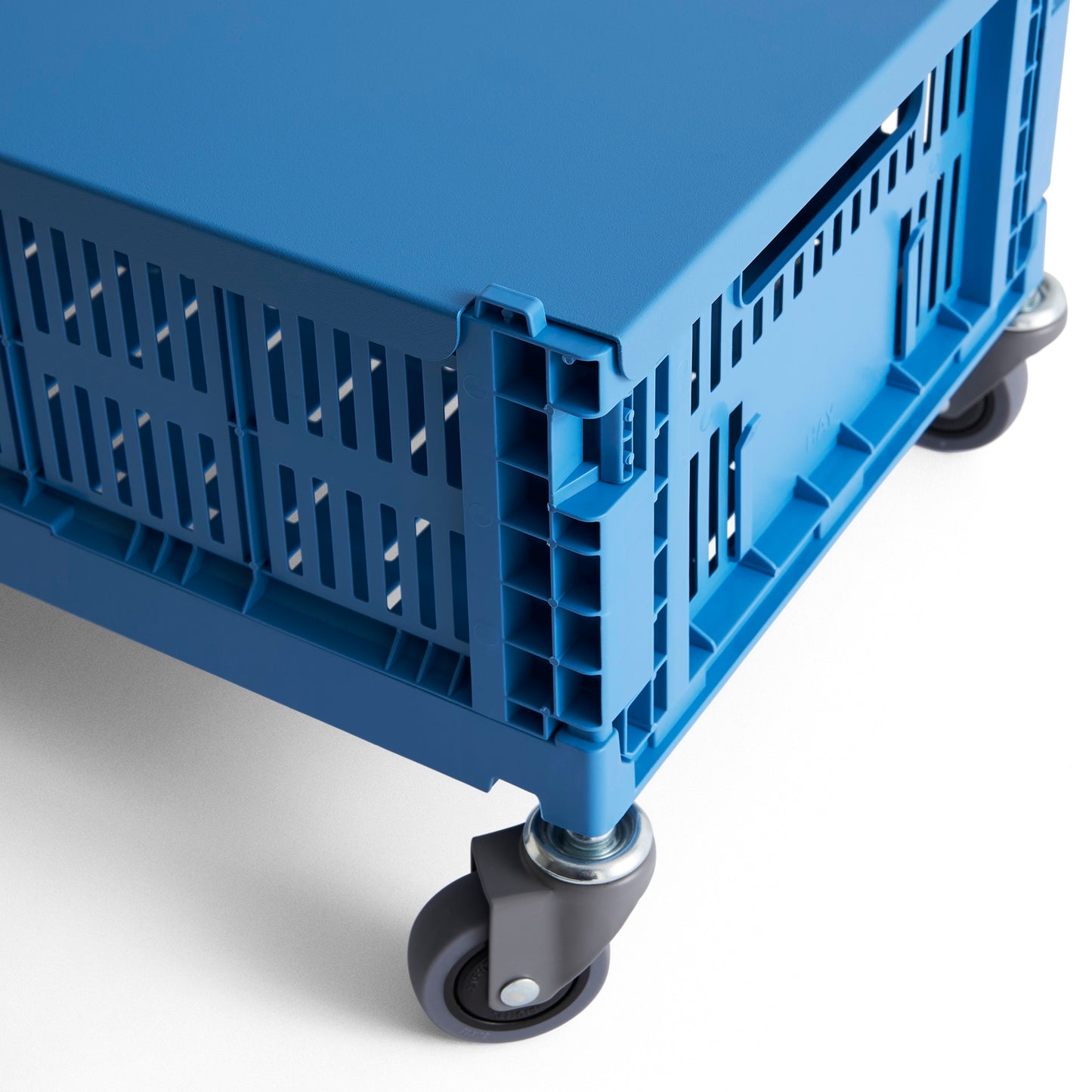 HAY Color Crate Wheels - Rollen (4er Set) gebremst für Klapp-Box M medium