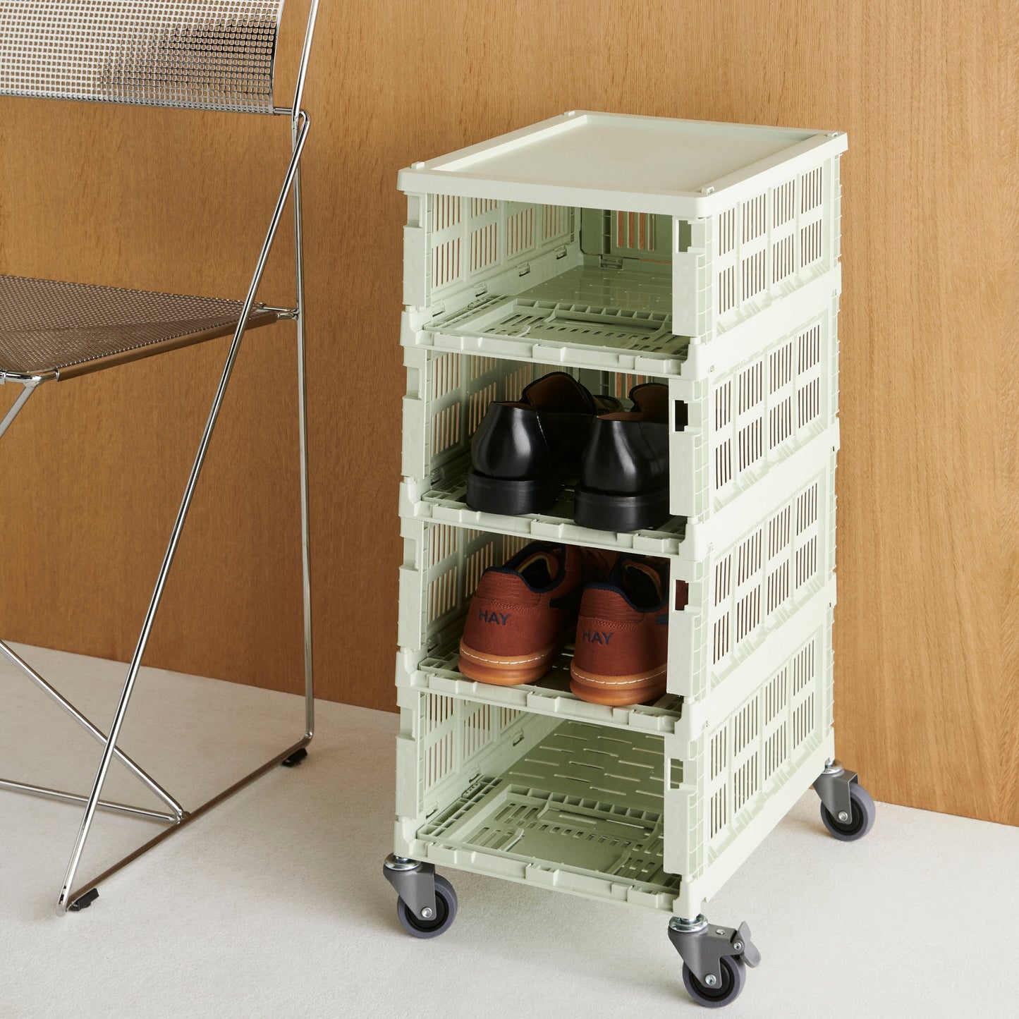 HAY Color Crate Korb Klapp-Box M medium Kunststoff recycelt