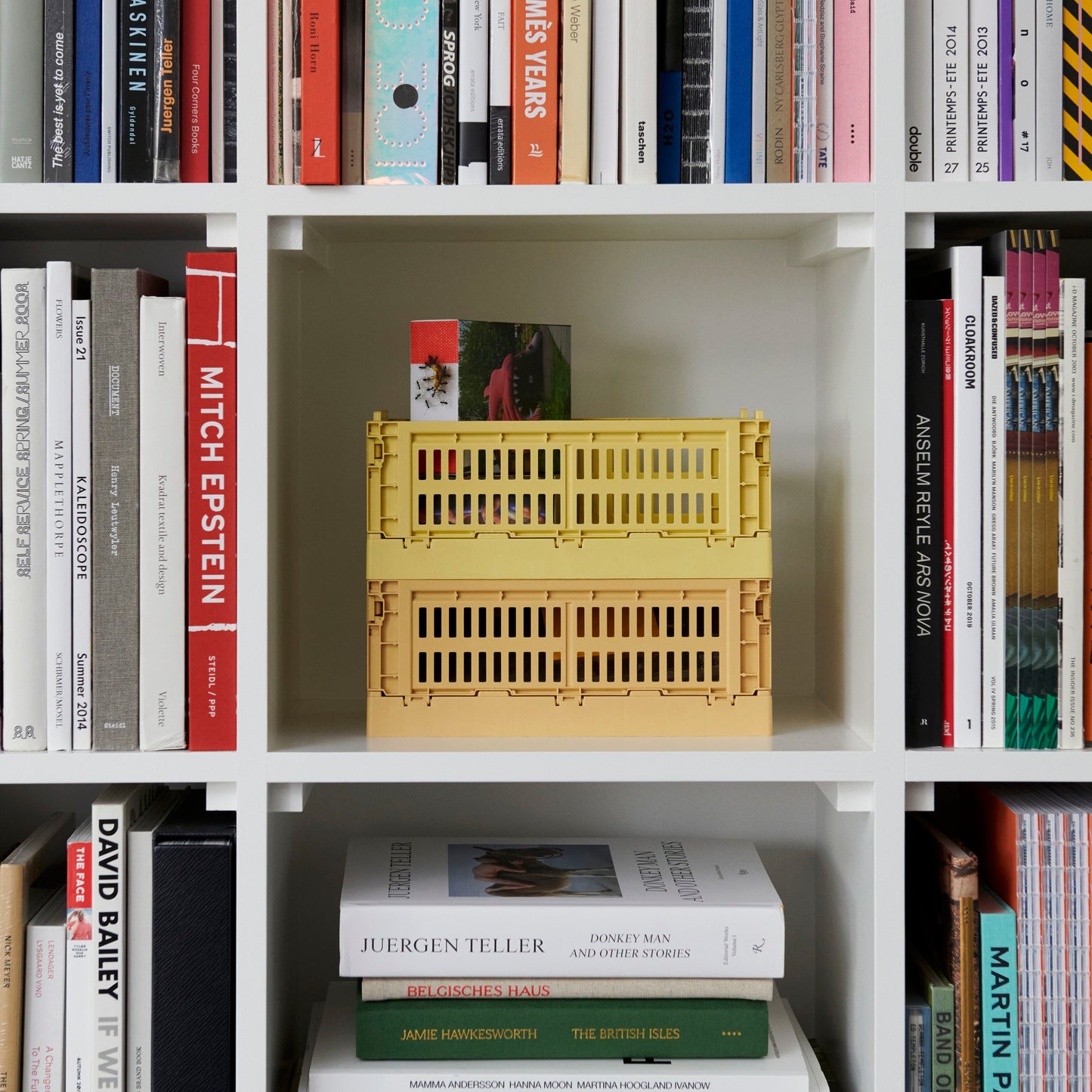 HAY Color Crate Korb Klapp-Box S small Kunststoff recycelt yellow gelb