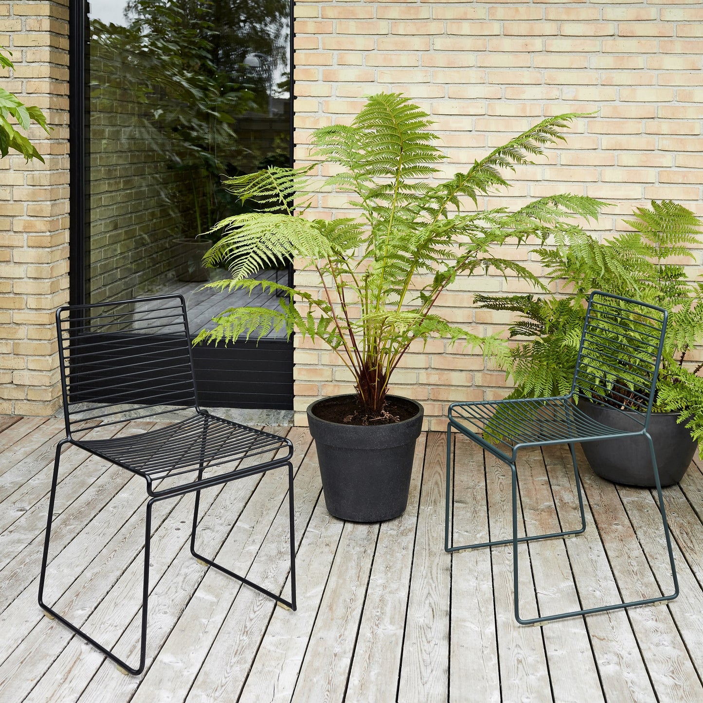 Hay Hee Dining Chair Stuhl Stahl In- & Outdoor 2er Set stapelbar